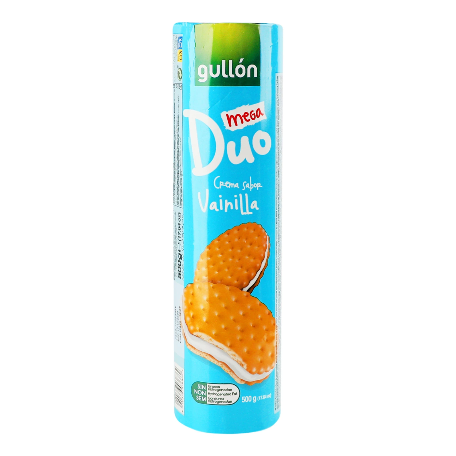 Печиво-сендвіч Gullon Mega Duo Vanilla 500г Фото №:1