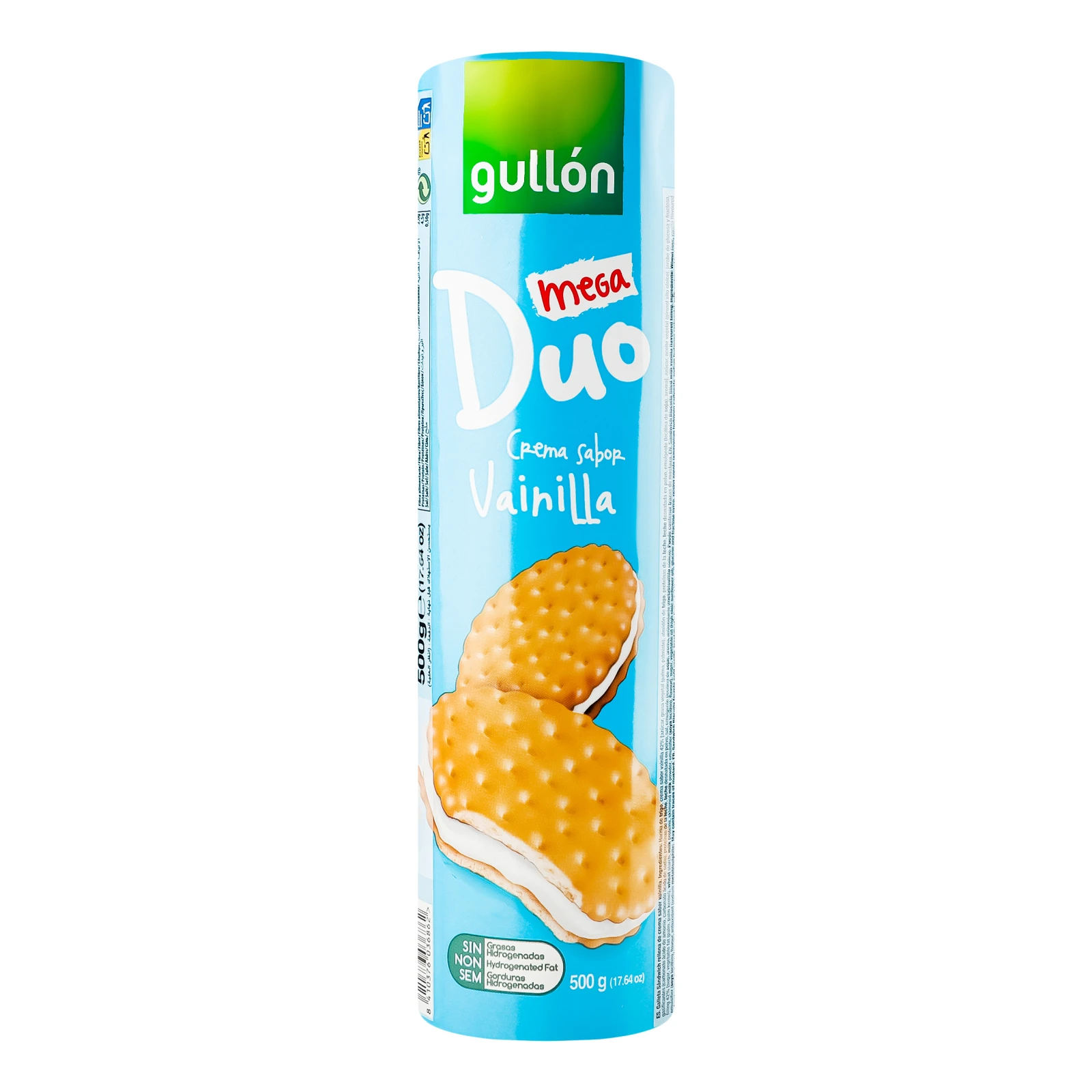Печиво-сендвіч Gullon Mega Duo Vanilla 500г Фото №:1