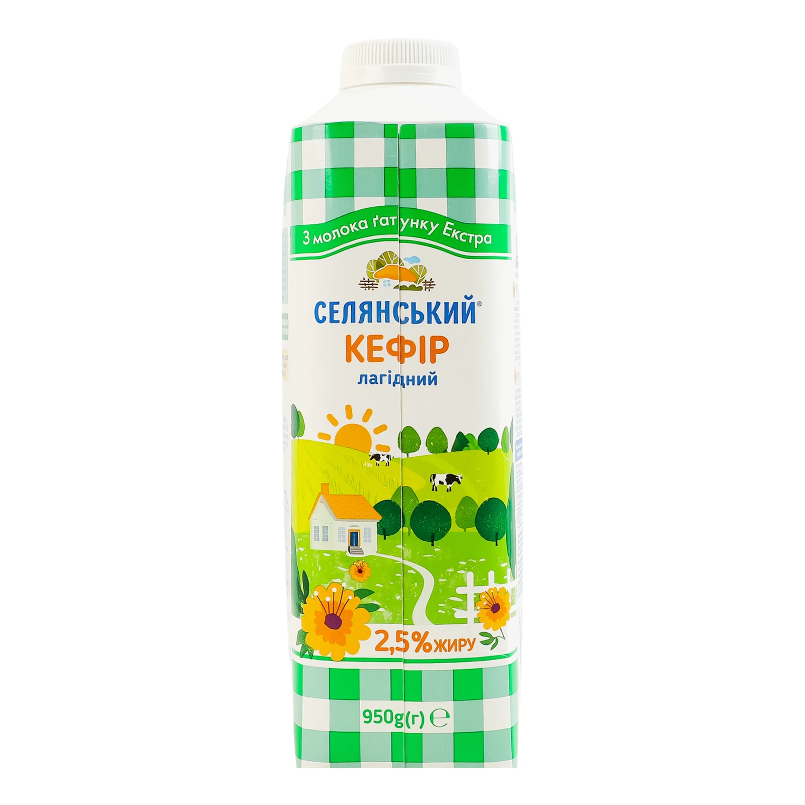 Кефір Селянський 2.5% 950г фото 2