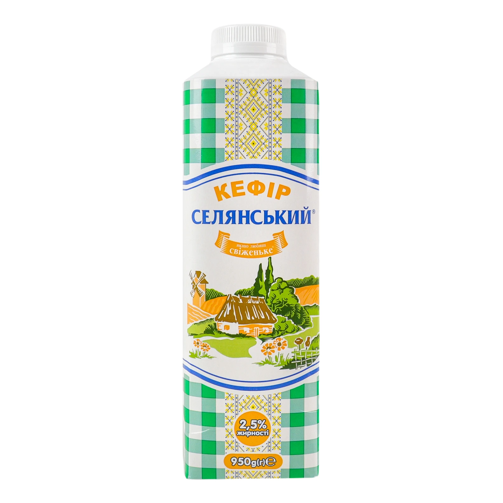 Кефір Селянський 2.5% 950г Фото №:1