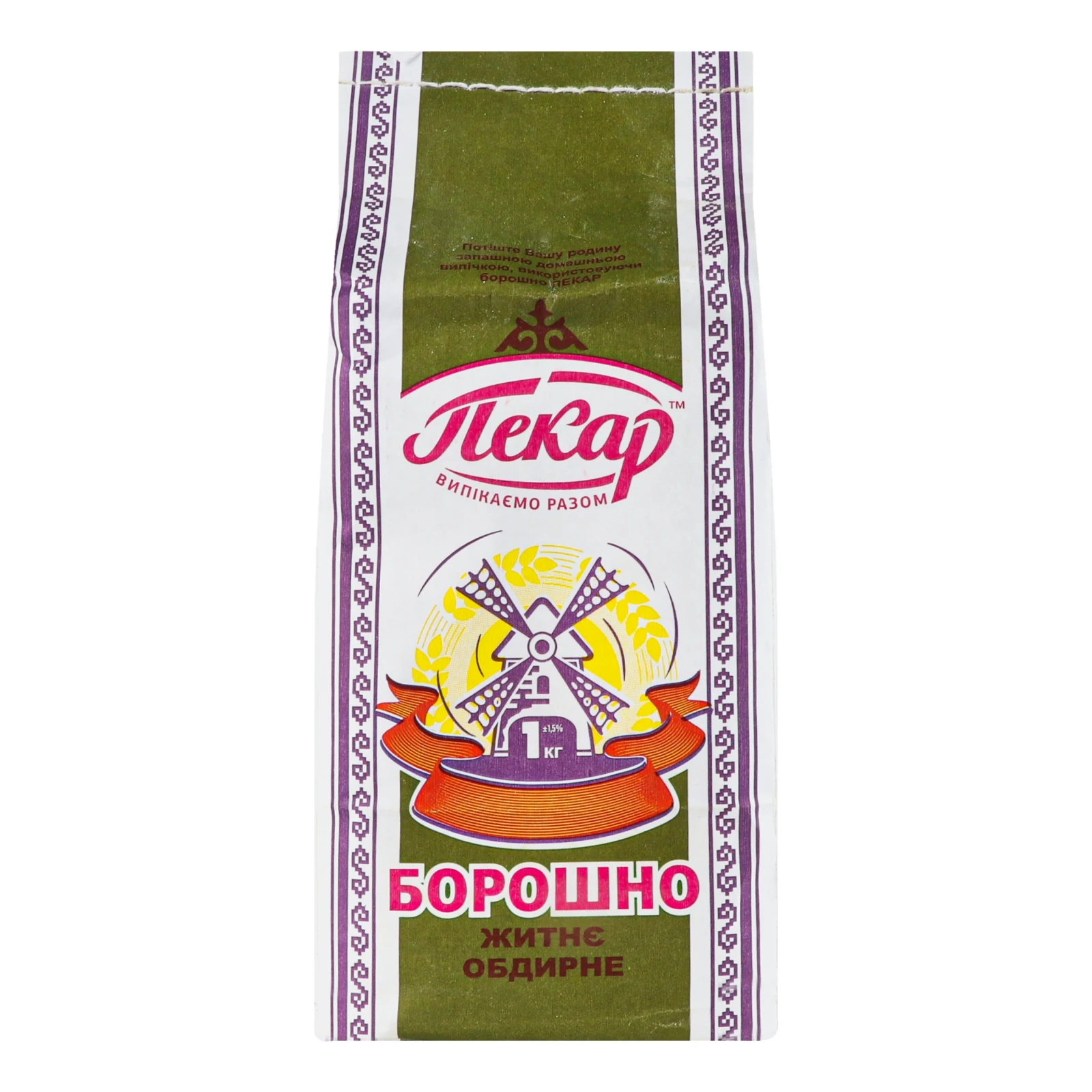 Борошно Пекар житнє обдирне 1кг Фото №:1