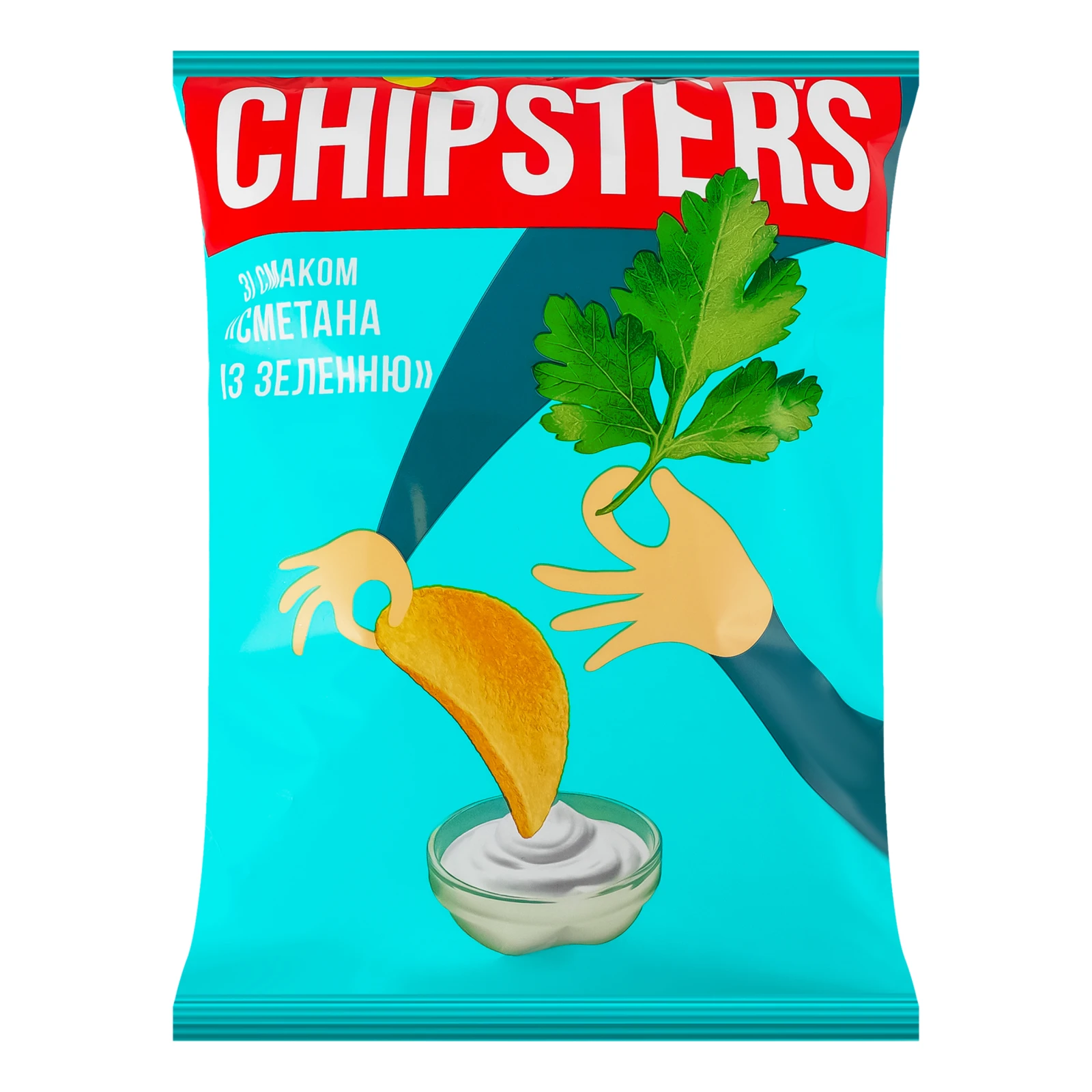 Чипси Chipster's Сметана із зеленню картопляні 120г Фото №:1