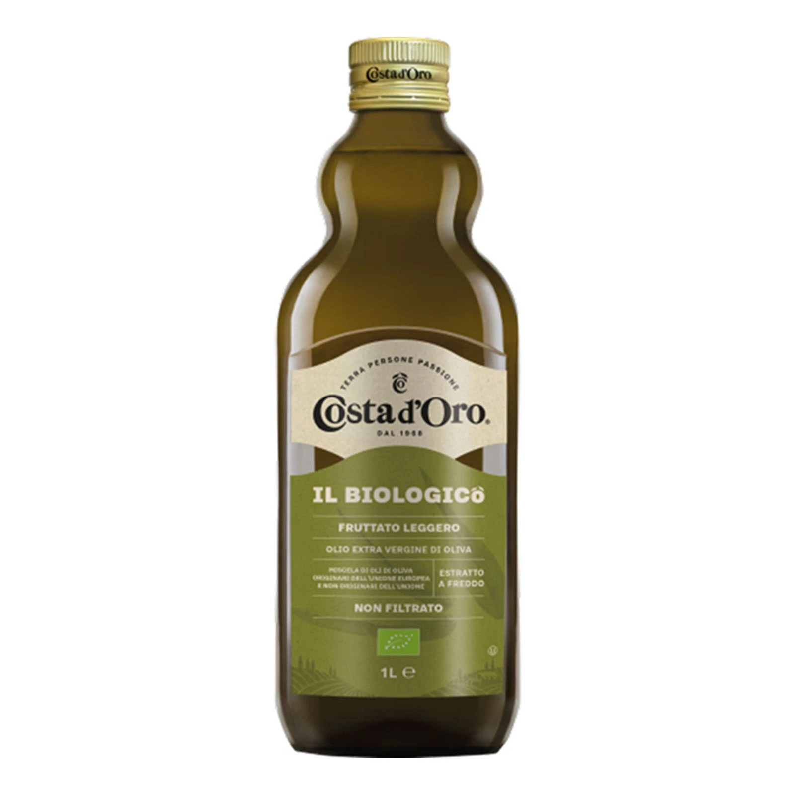 Олія Costa d`Oro Extra 1л Extra Virgin Il Biologico оливкова Фото №:1