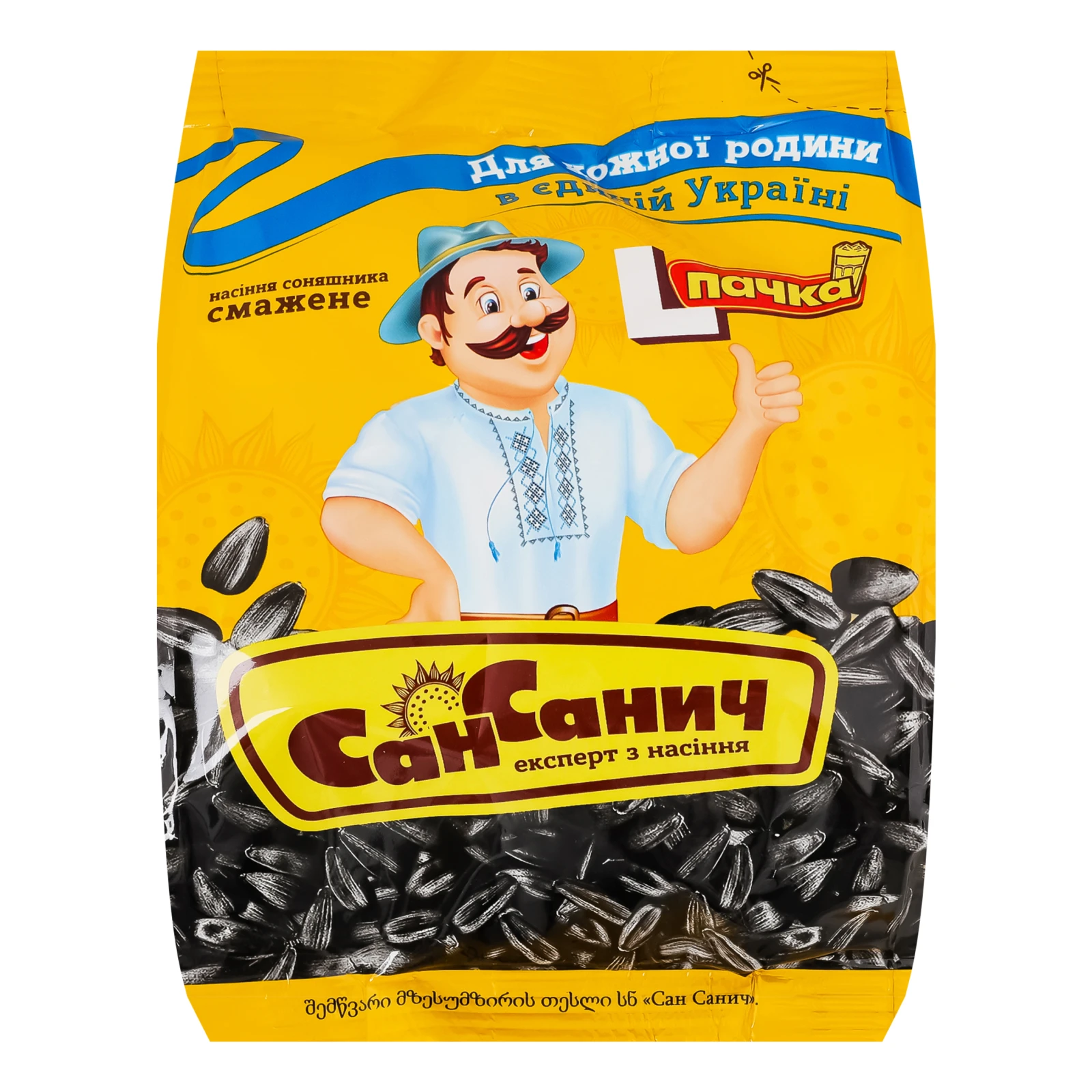 Насіння соняшника Сан Санич смажене 100г Фото №:1