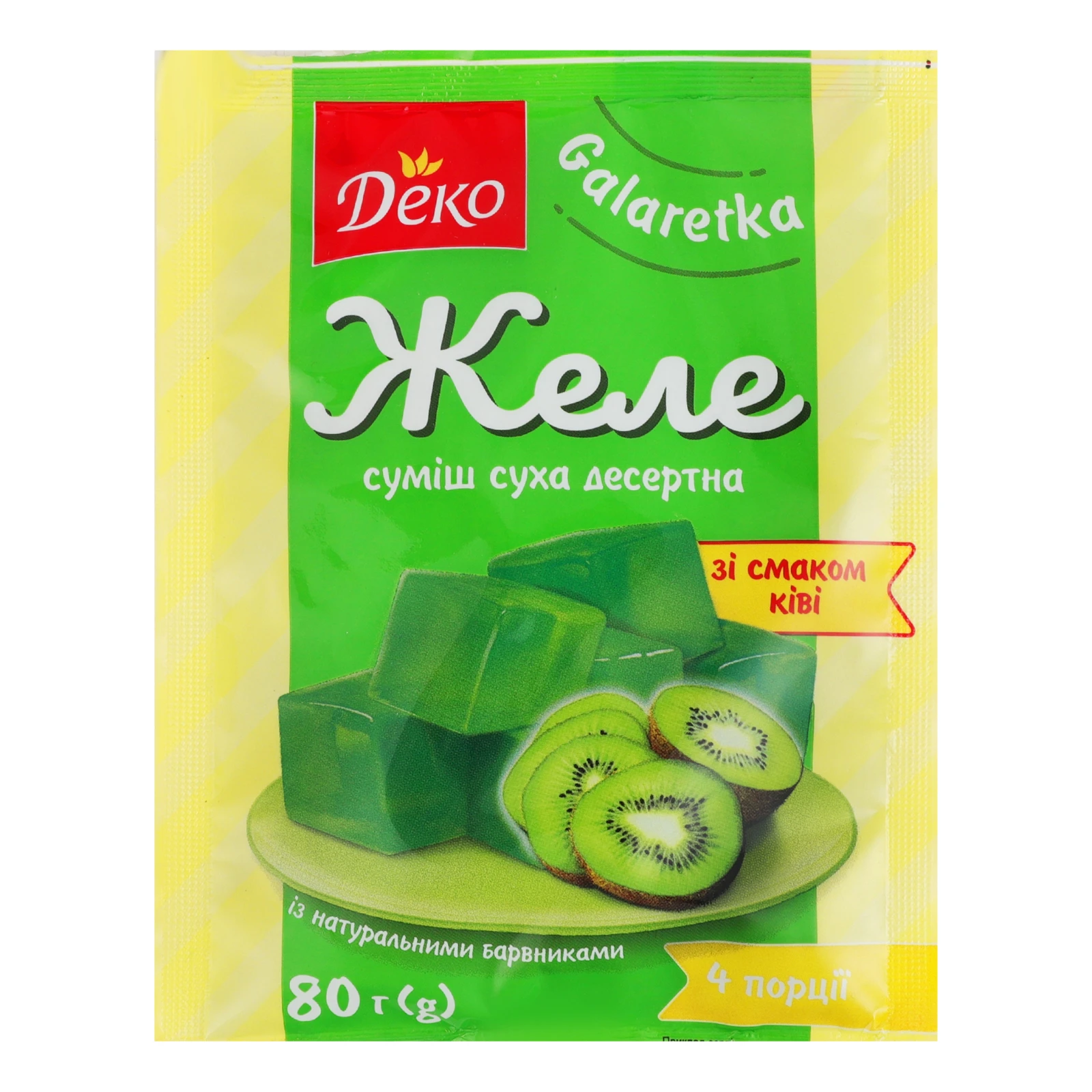 Желе Деко зі смаком ківі 80г Фото №:1