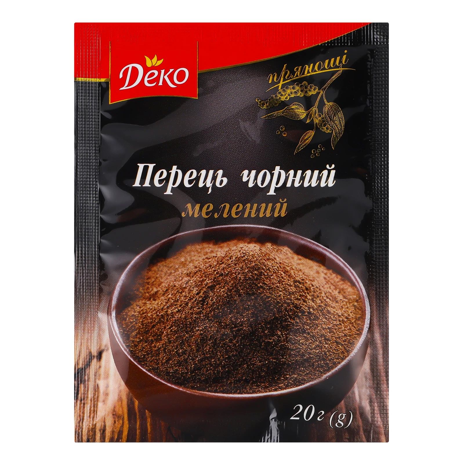 Перець Деко чорний мелений 20г Фото №:1