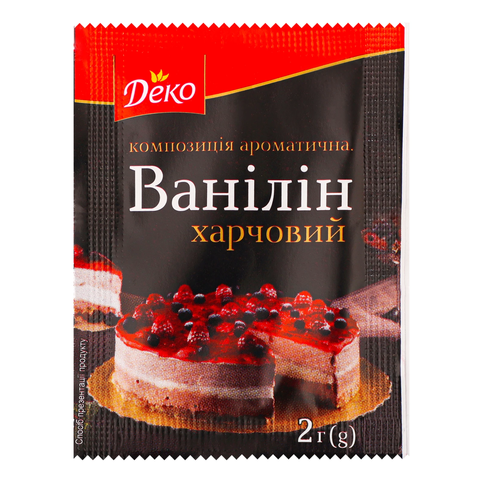 Ванілін Деко харчовий 2г Фото №:1