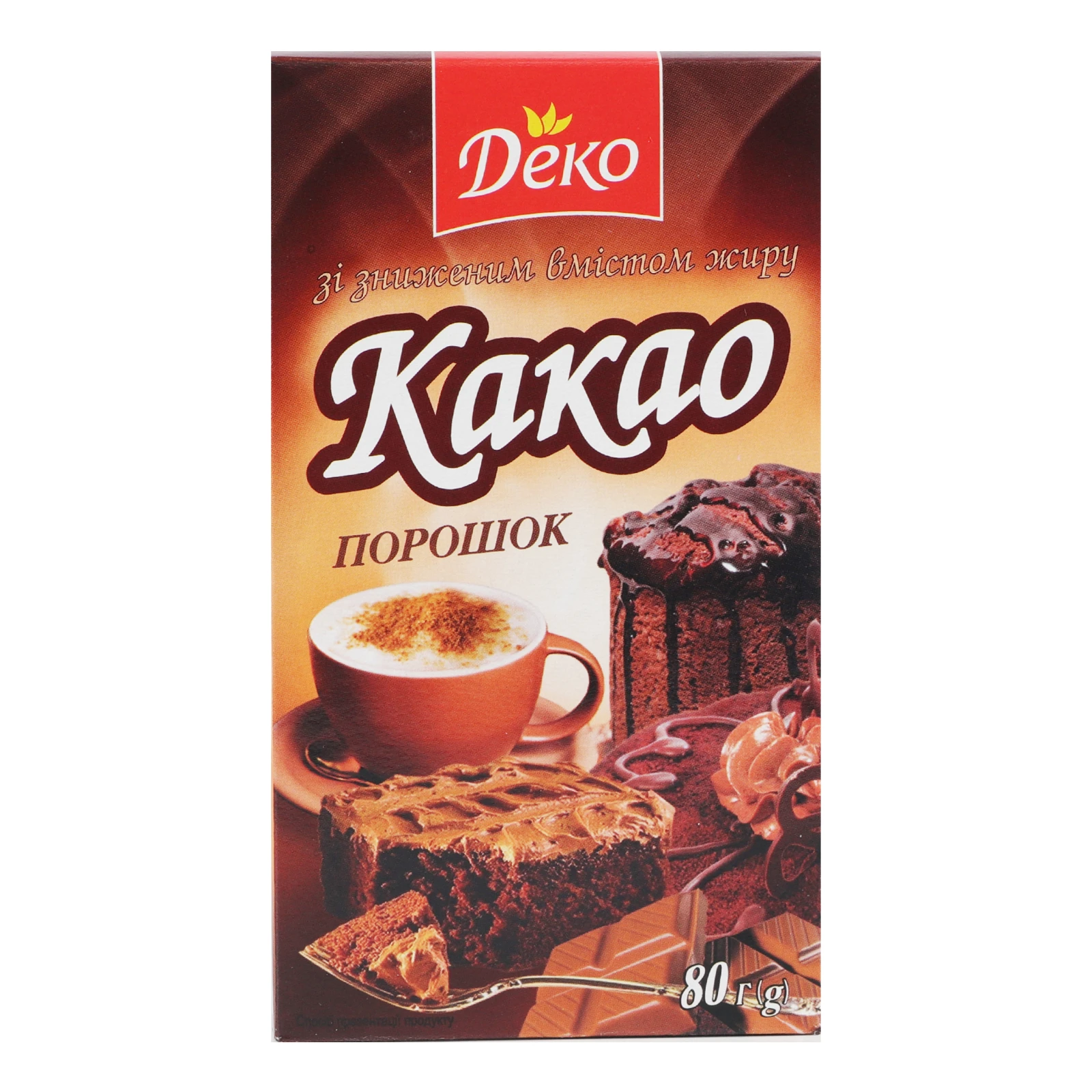 Какао-порошок Деко 80г Фото №:2