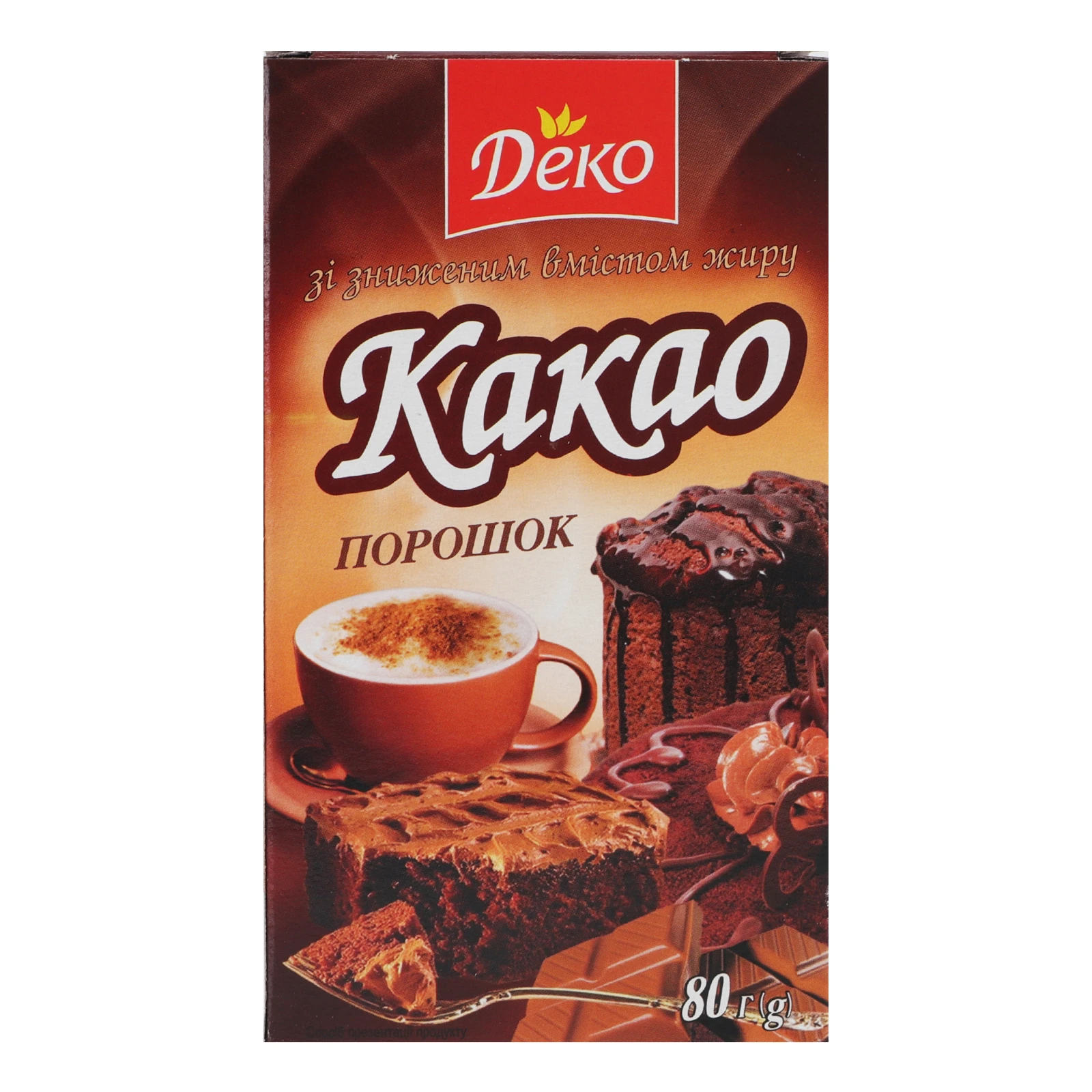 Какао-порошок Деко 80г Фото навігації №:1