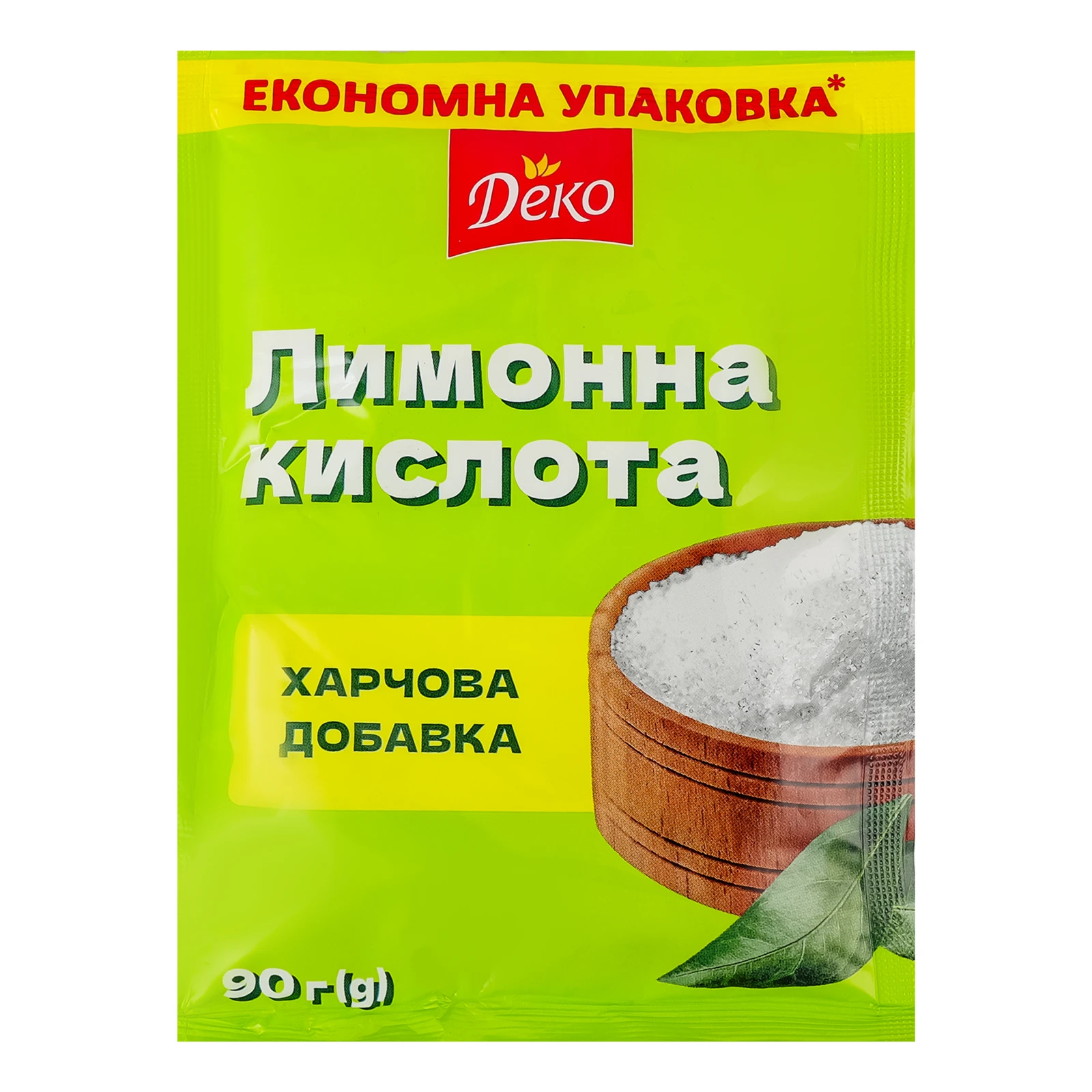 Кислота лимонна Деко 90г Фото навігації №:1