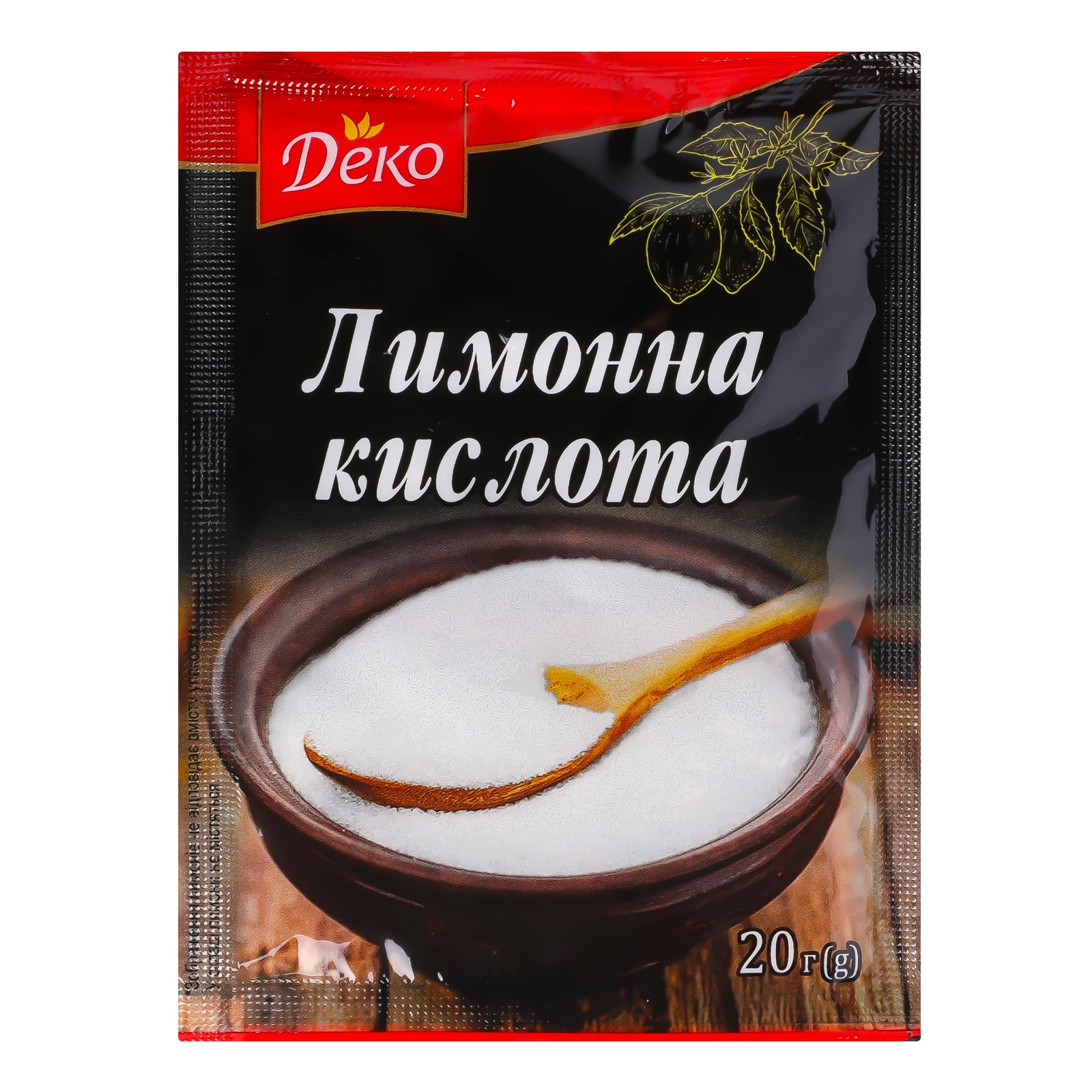 Кислота лимонна Деко 20г Фото №:1
