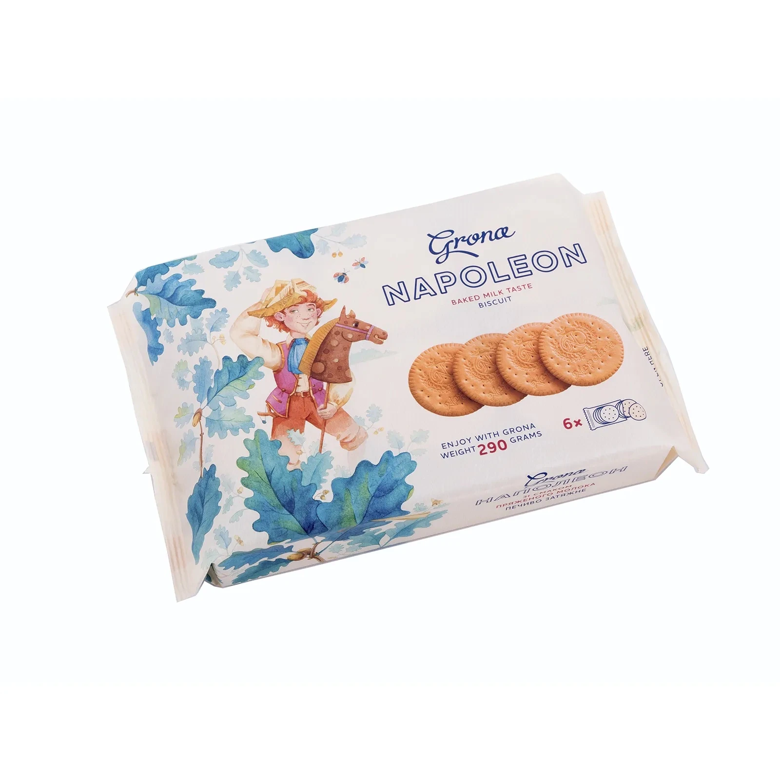 Печиво Grona затяжне Наполеон зі смаком пряжного молока 290г Фото №:1