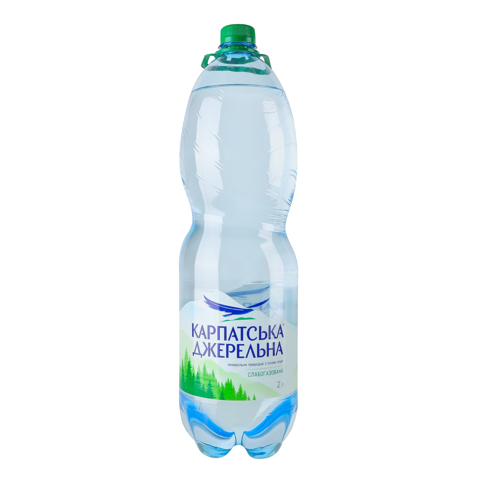 Вода мінеральна Карпатська джерельна природна столова слабогазована 2л Фото №:1