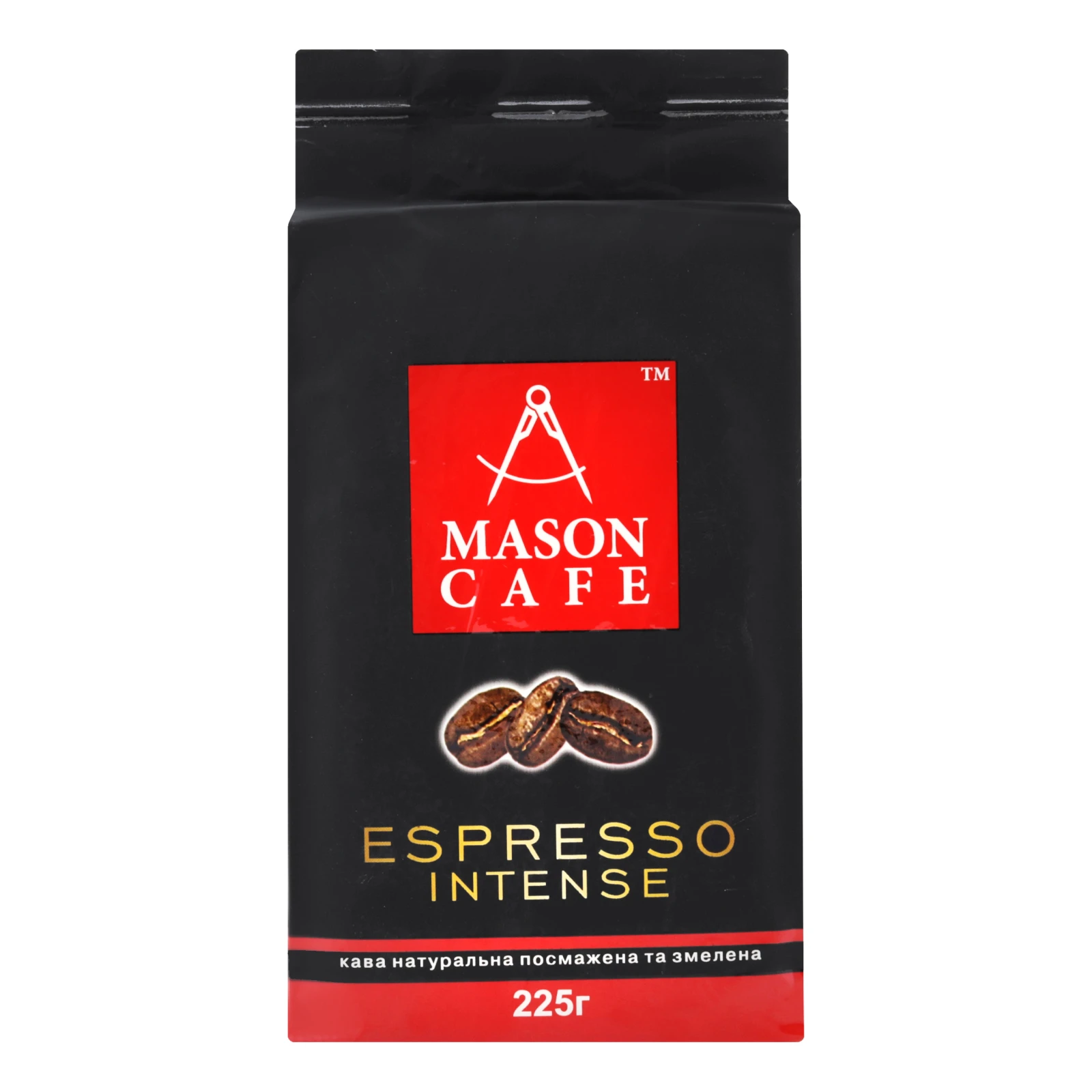 Кава Mason Cafe Espresso Intense натуральна смажена мелена 225г Фото №:1