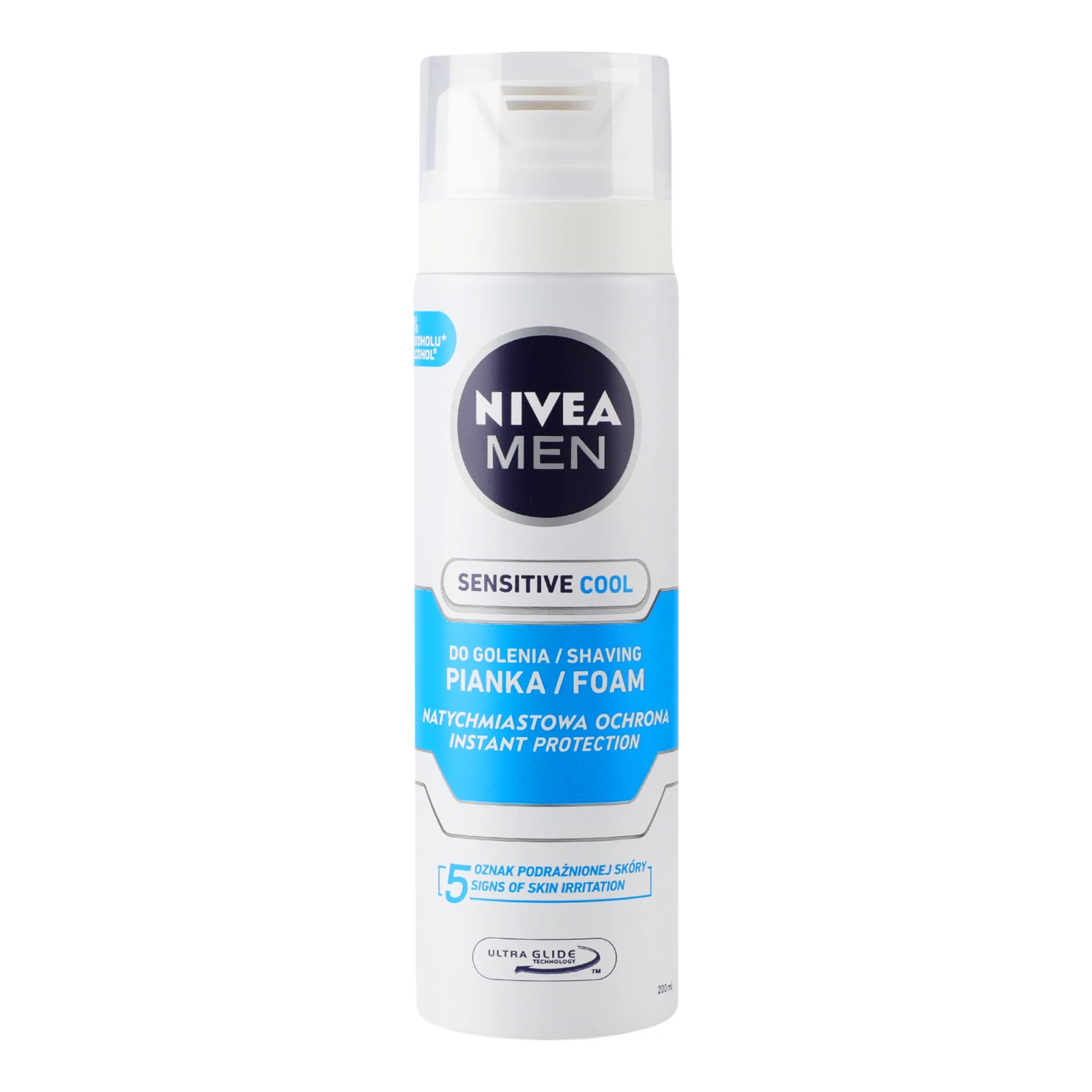 Піна для гоління Nivea Men Охолодження для чутливої шкіри 200мл Фото №:1