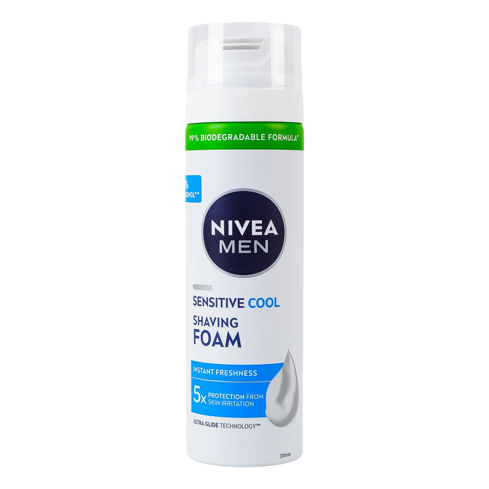 Піна для гоління Nivea Men Охолодження для чутливої шкіри 200мл Фото навігації №:1