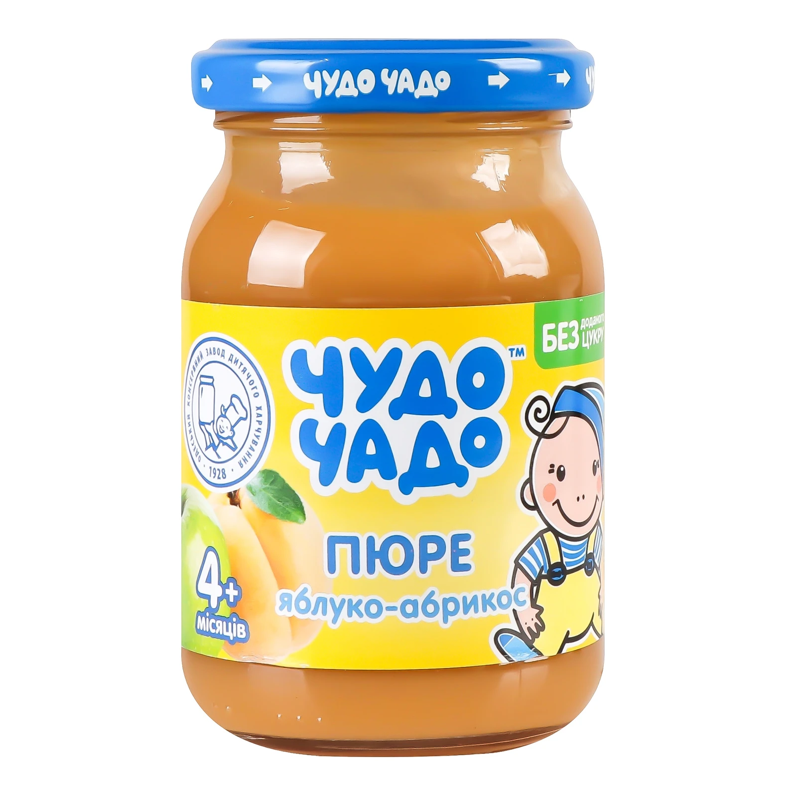 Пюре Чудо-Чадо Яблуко-абрикос для дітей від 4-х місяців 170г Фото №:1