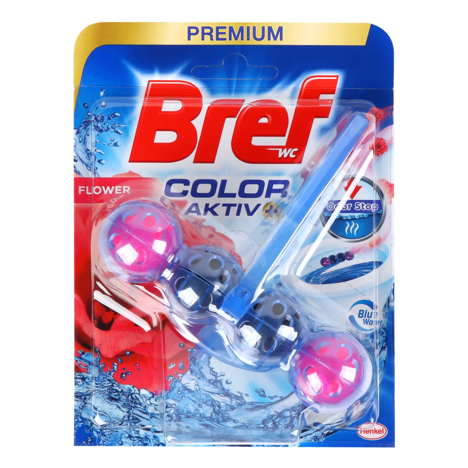 Засіб для чищення Bref Color Aktiv Квіткова свіжість для унітазу 50г