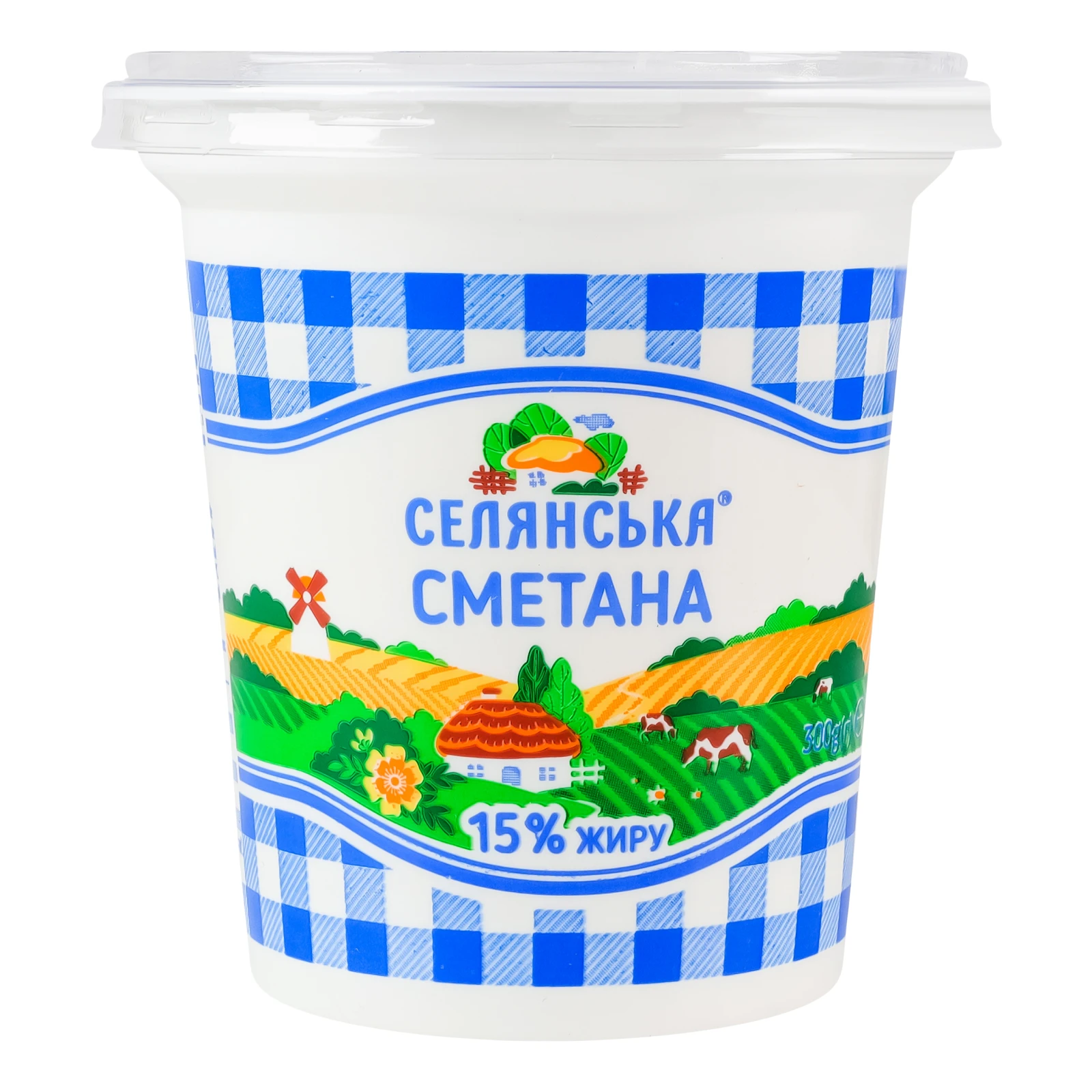 Сметана Селянська 15% 300г Фото №:1