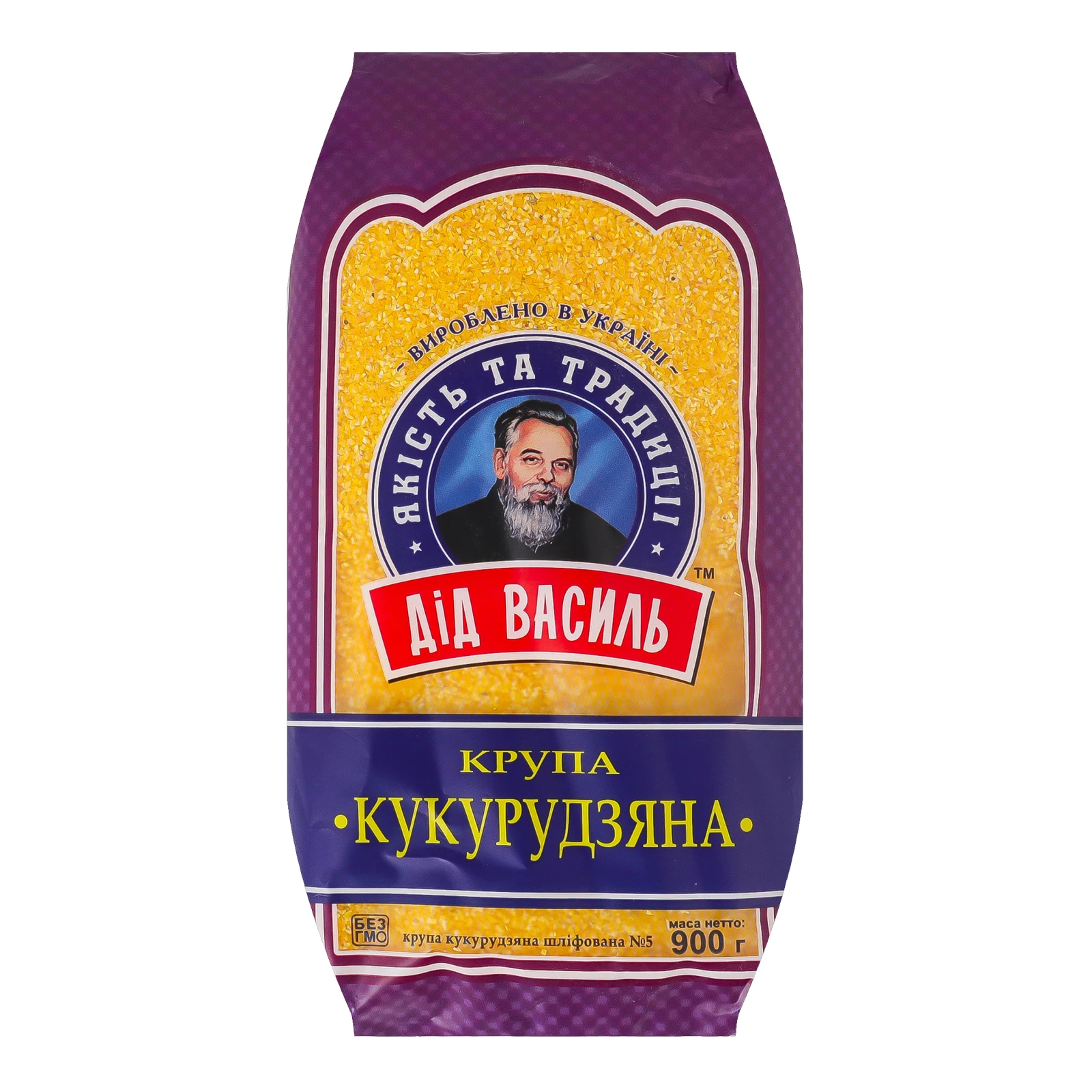 Крупа кукурудзяна Дід Василь шліфована №5 900г Фото навігації №:1