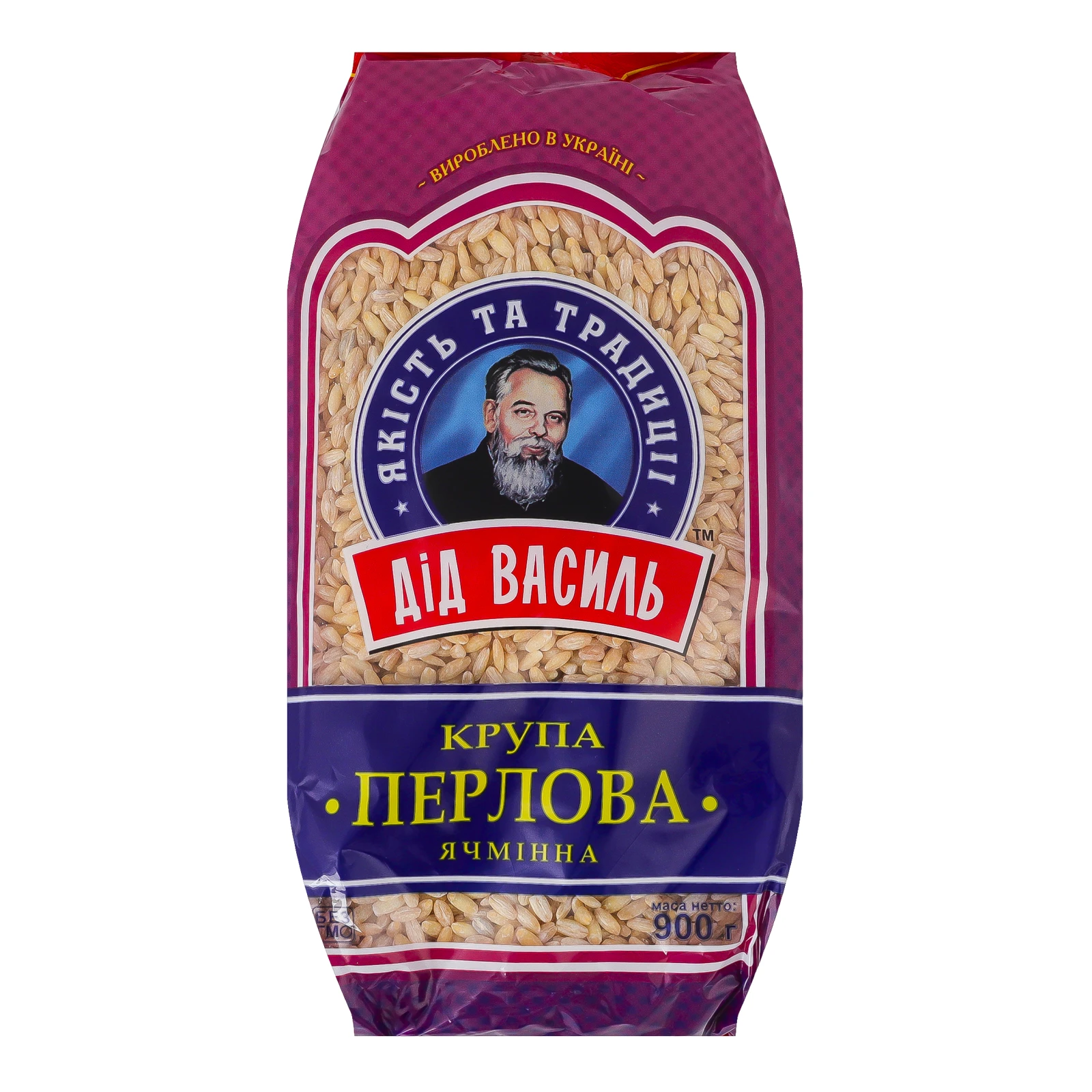 Крупа ячмінна Дід Василь Перлова 900г