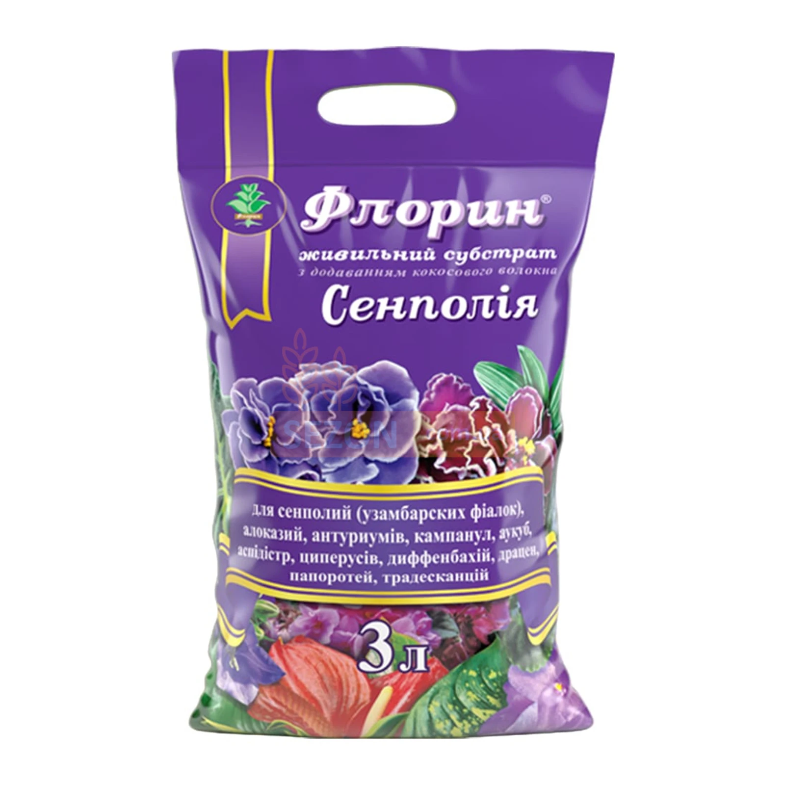 Грунт Флорин Сенполія 3 л Фото №:1