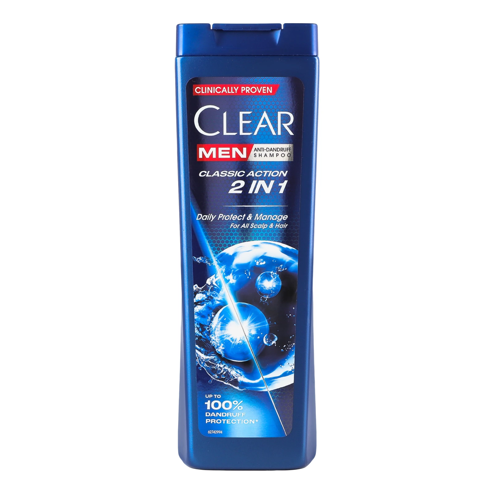 Шампунь Clear Men Classic Action 2 in 1 проти лупи 360мл Фото №:1