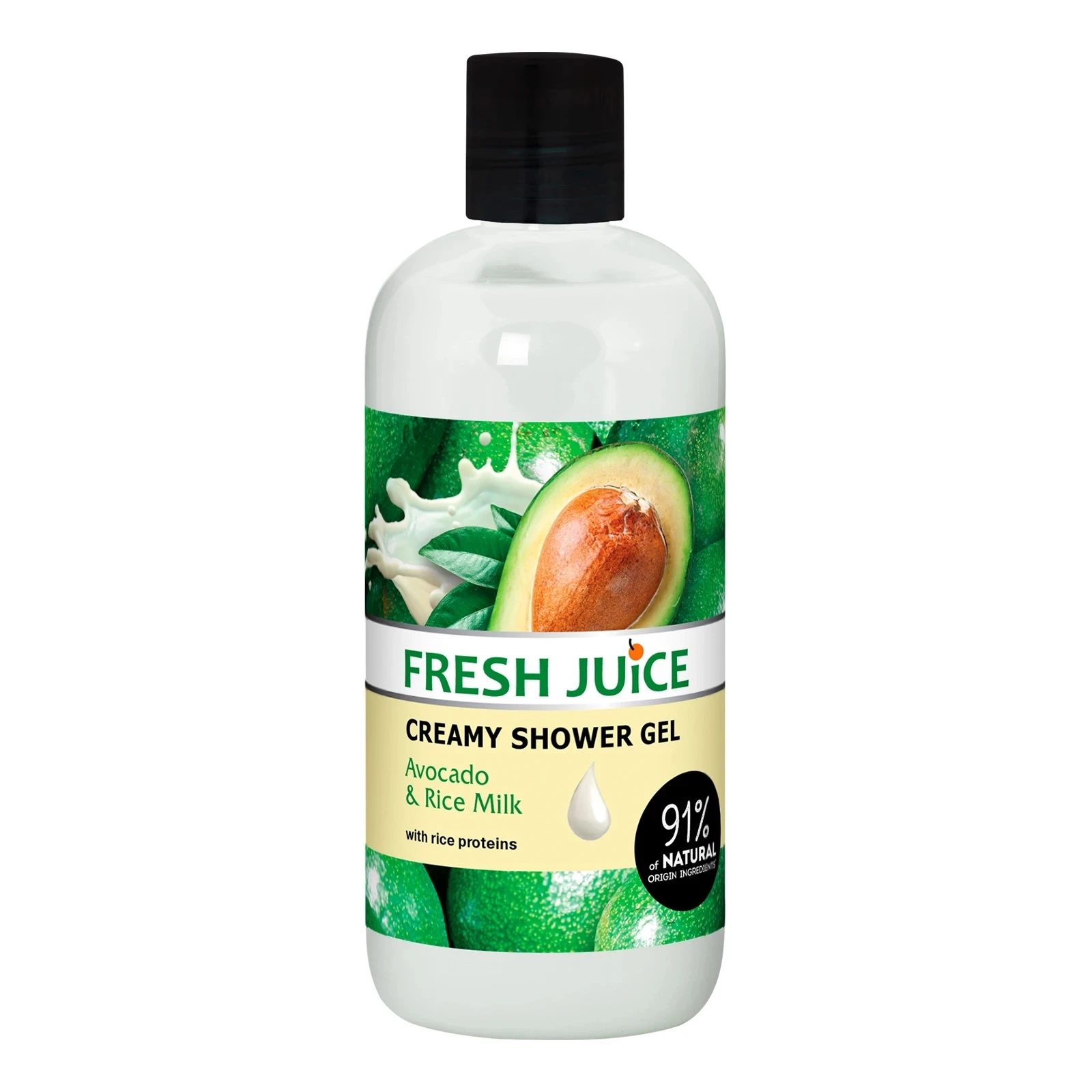 Крем-гель для душу Fresh Juice Avocado&Rice milk 500мл Фото навігації №:1