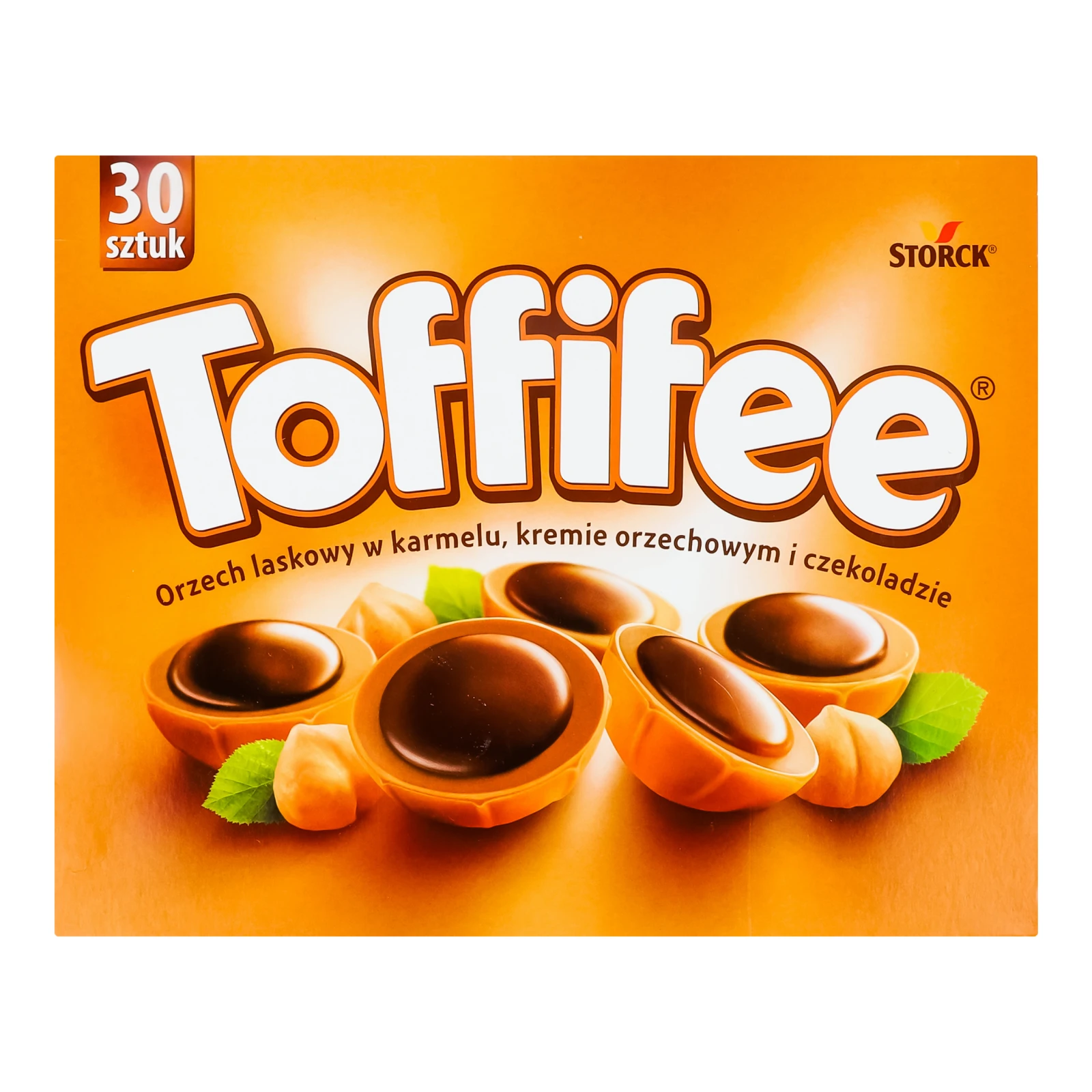Цукерки Toffifee з лісовим горіхом в карамельній чашечці з кремовою нугою і шоколадом 250г Фото №:1