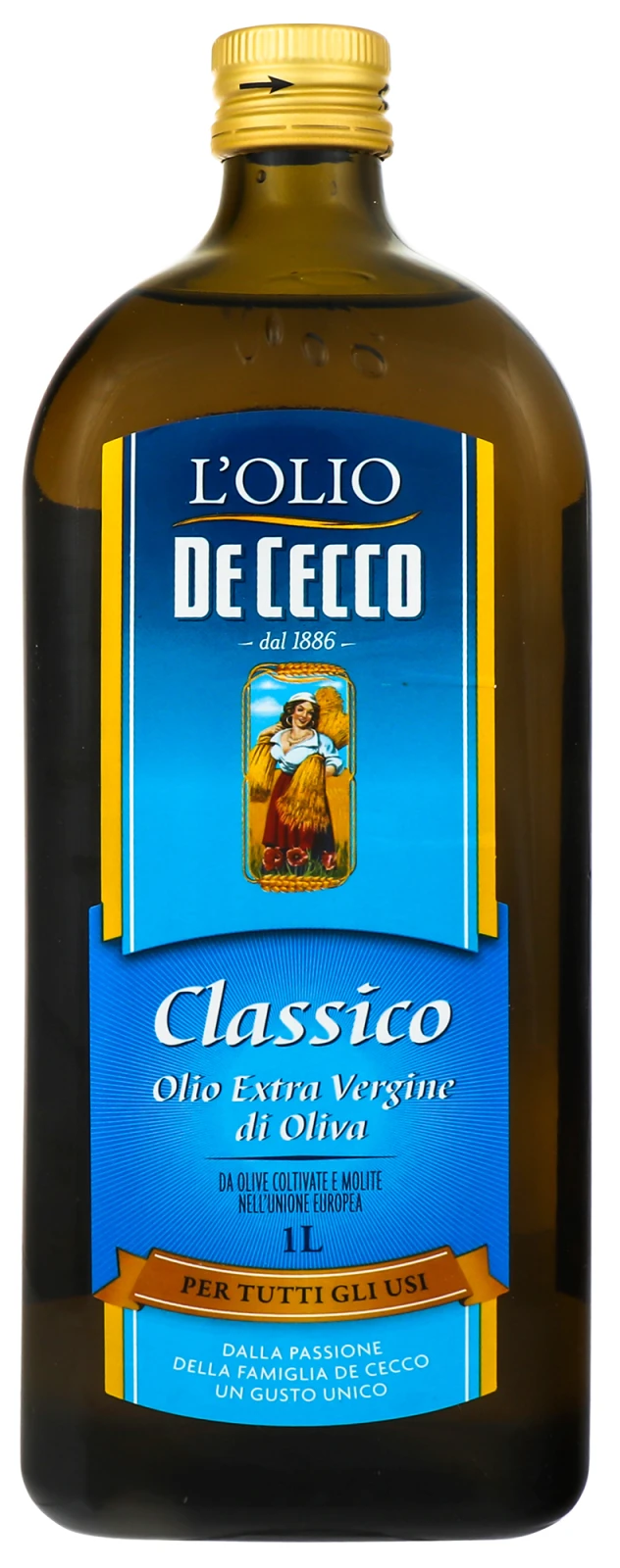 Олія De Сecco 1л оливкова Classico Extra Virgin Фото №:1