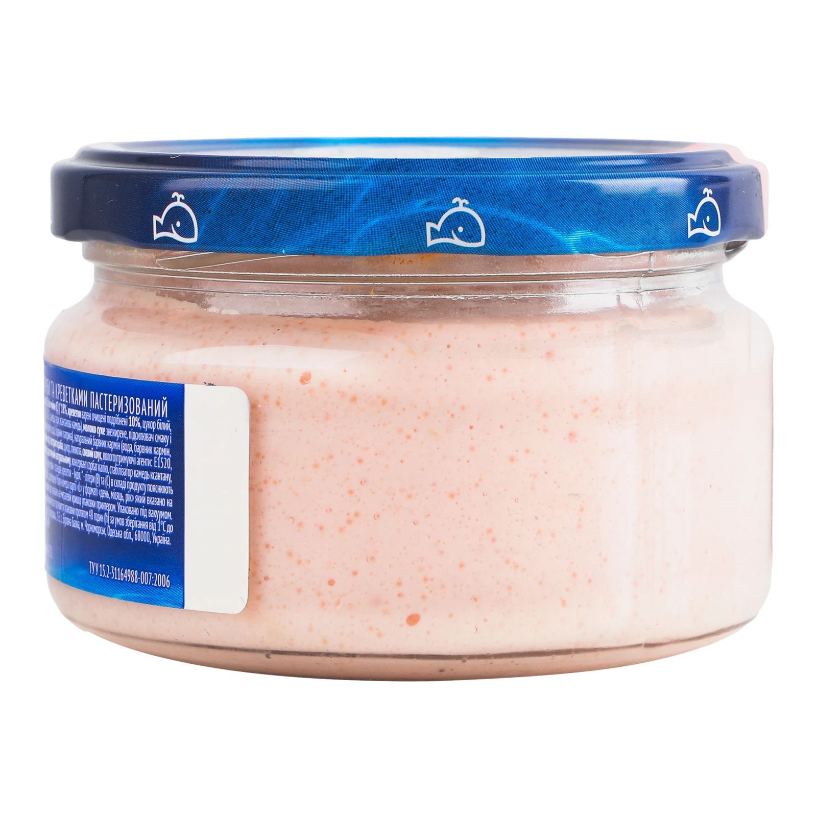 Продукт з ікрою Водний світ Ікорка океанічної риби з креветками пастеризований 160г Фото №:2