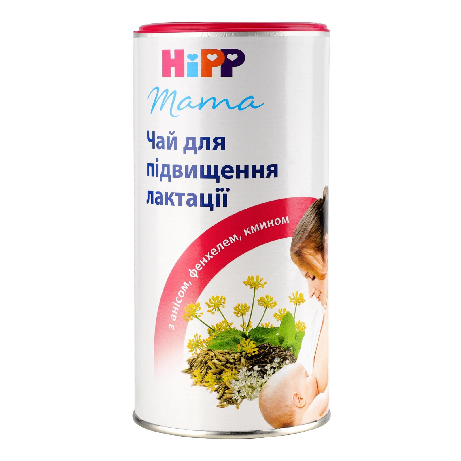Чай Hipp Mama для підвищення лактації швидкорозчинний трав`яний з анісом, фенхелем, кмином 200г