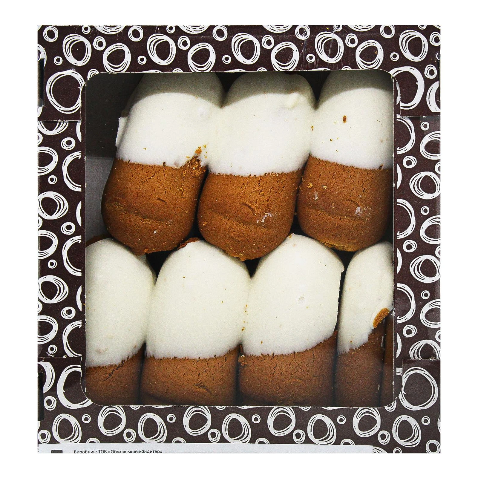 Печиво Батоша здобне декороване кондитерською глазур'ю Пінгвінчик Фото №:2