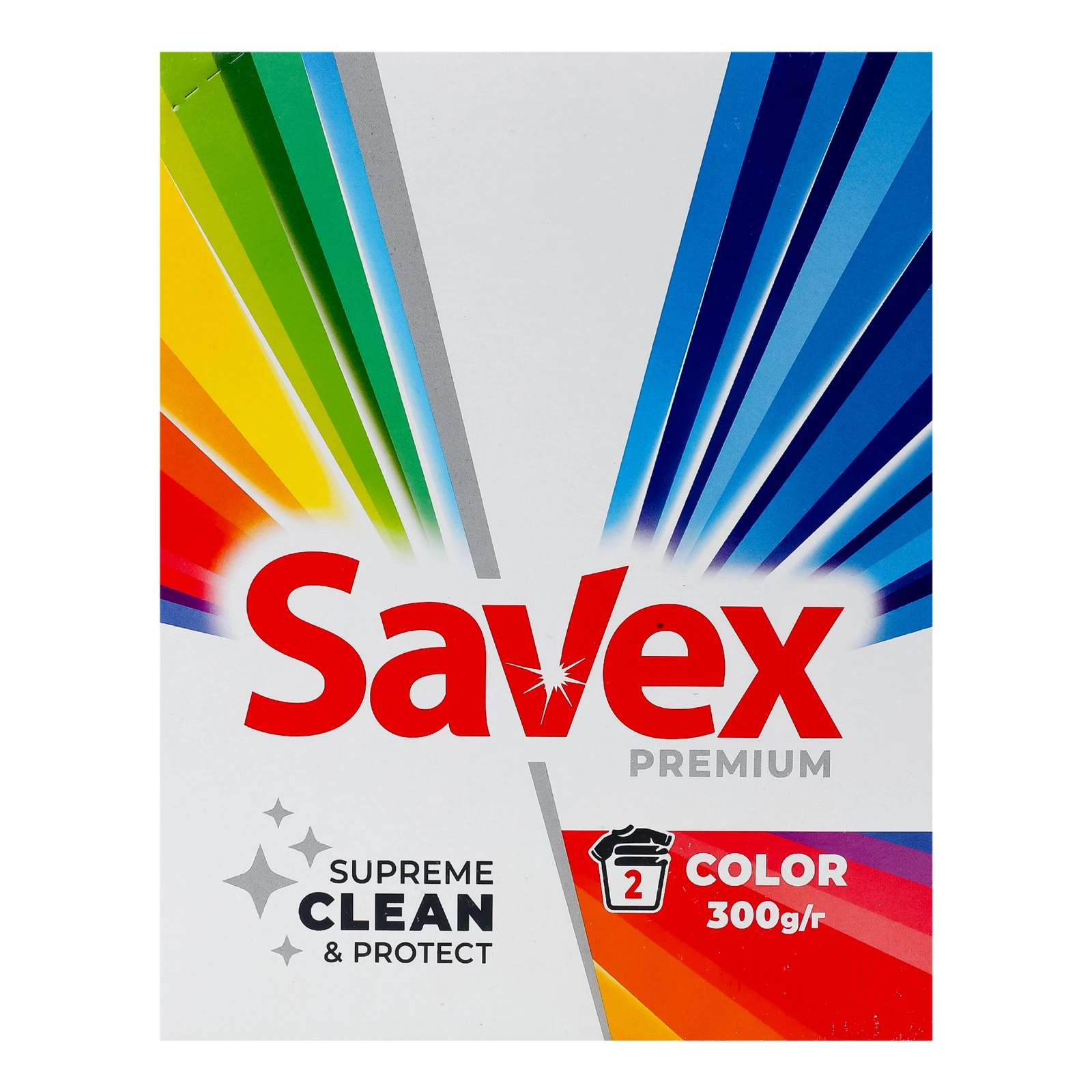 Засіб миючий Savex Premium Color порошкоподібний для автоматичного прання кольорових тканин 300г Фото №:1