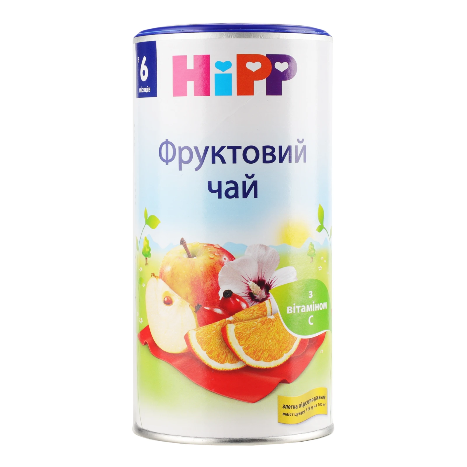 Чай Hipp сухий швидкорозчинний Фруктовий для дітей від 6-ти місяців 200г Фото №:1