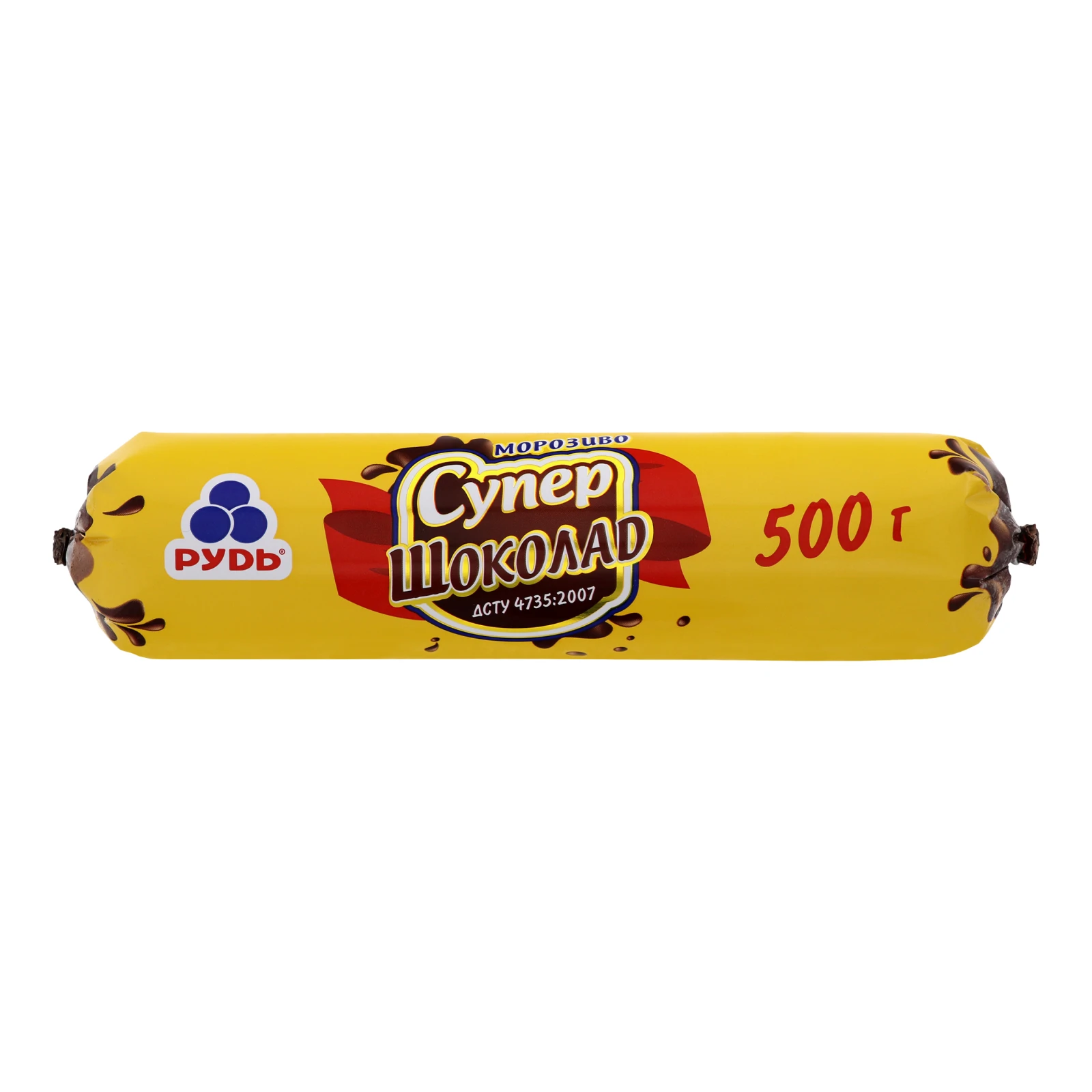 Морозиво Рудь Супер-шоколад 500г