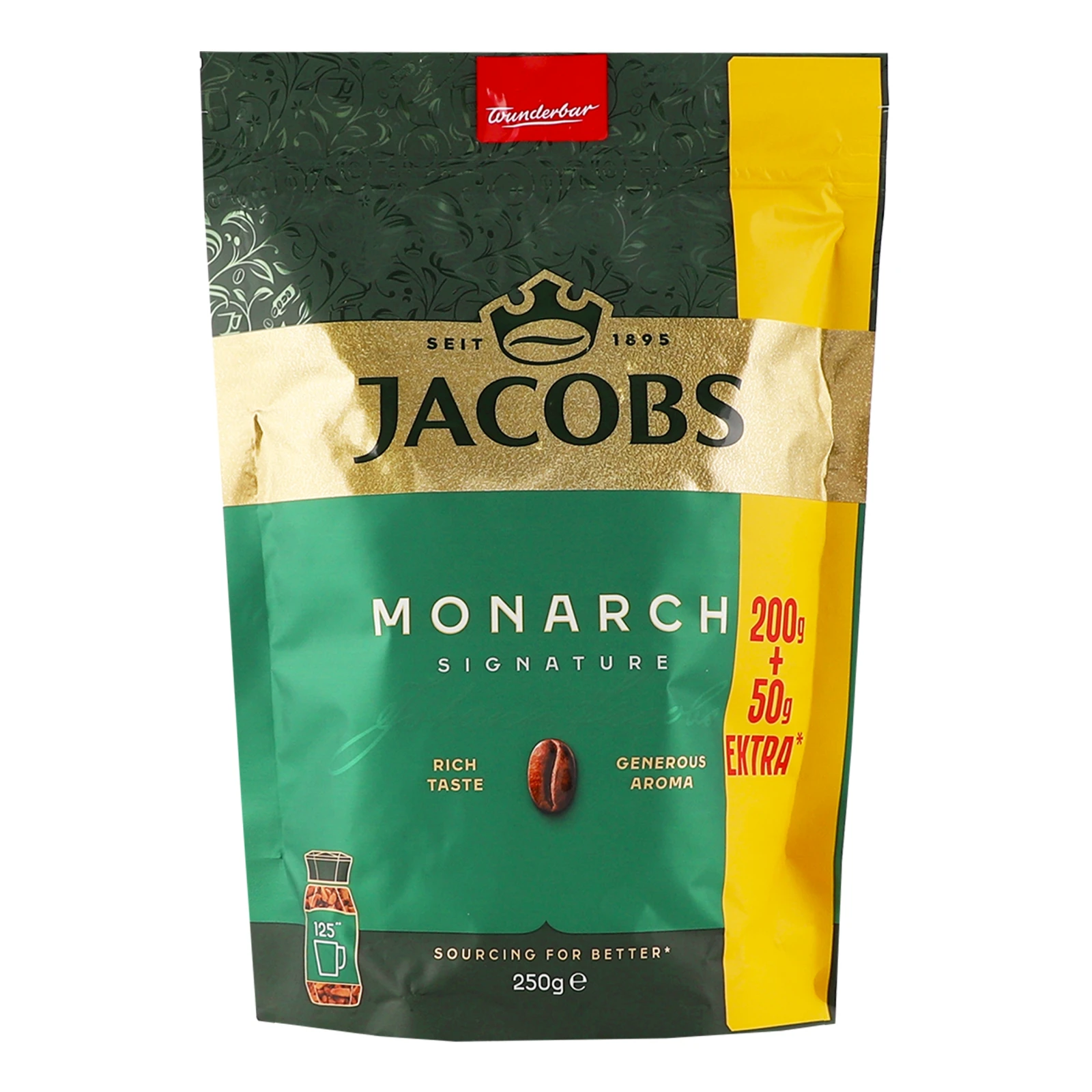 Кава Jacobs Monarch розчинна сублімована 250г Фото №:1