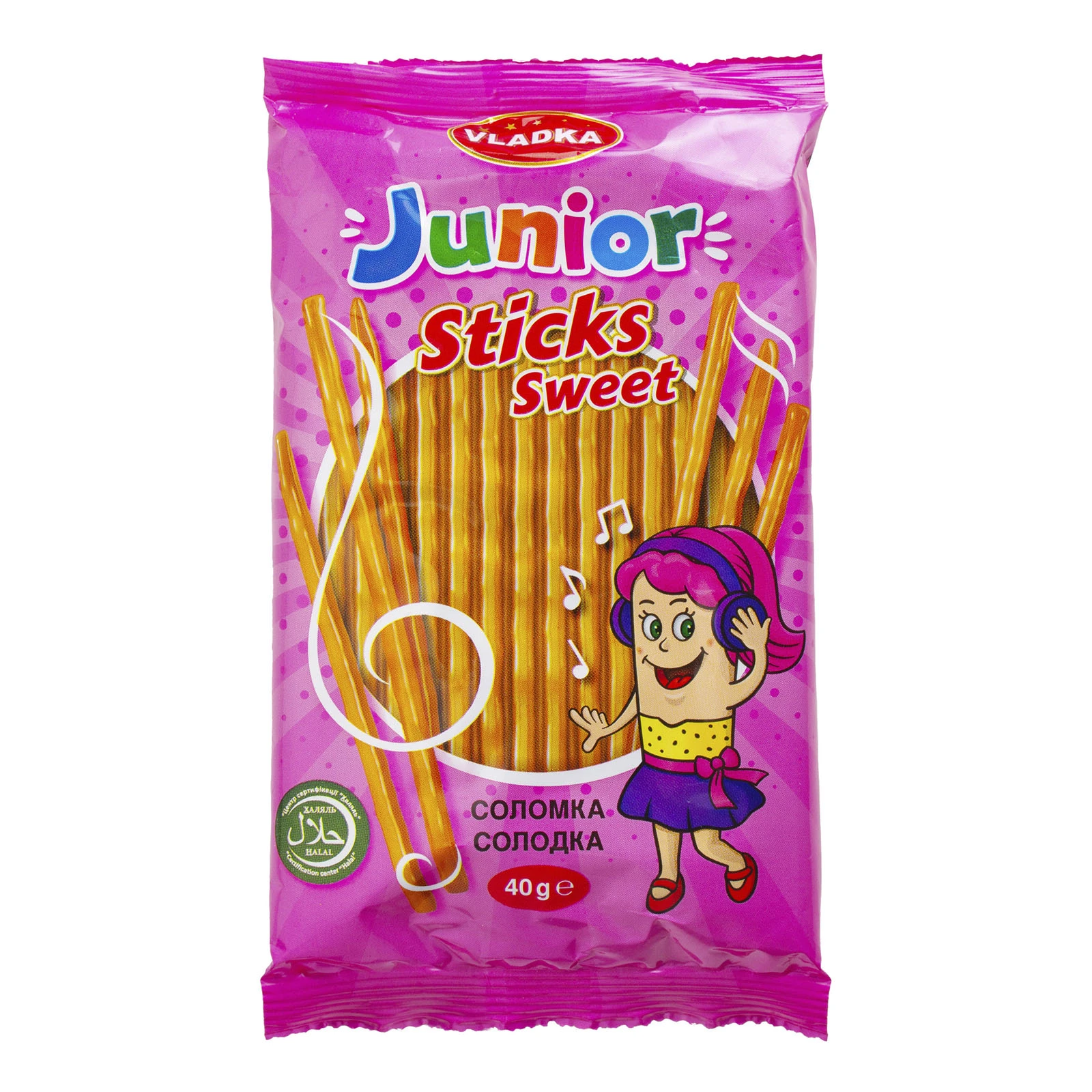 Соломка Vladka 40г солодка Фото №:1