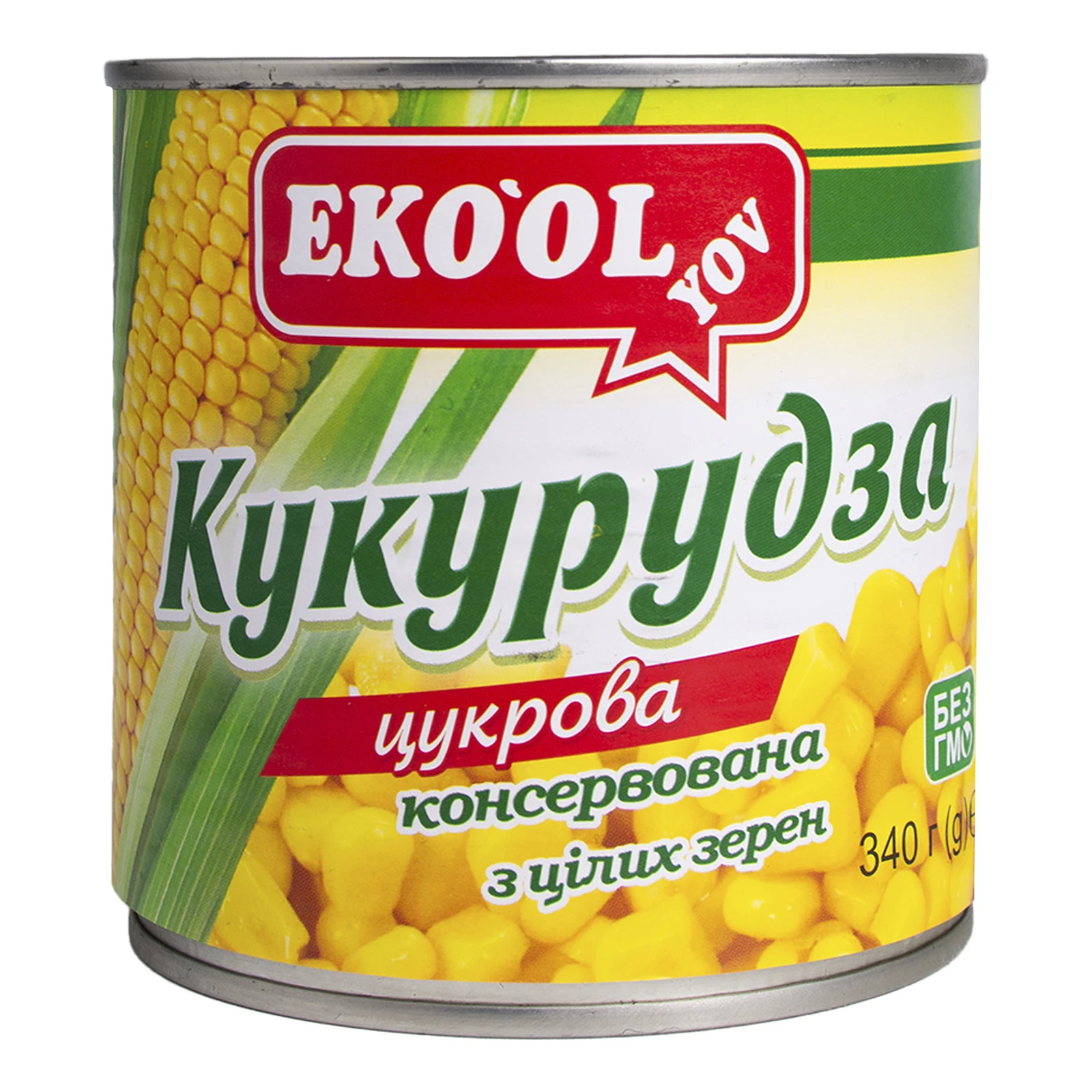 Конс Eko’ol you 340г кукурудза цукрова з/б Фото №:1