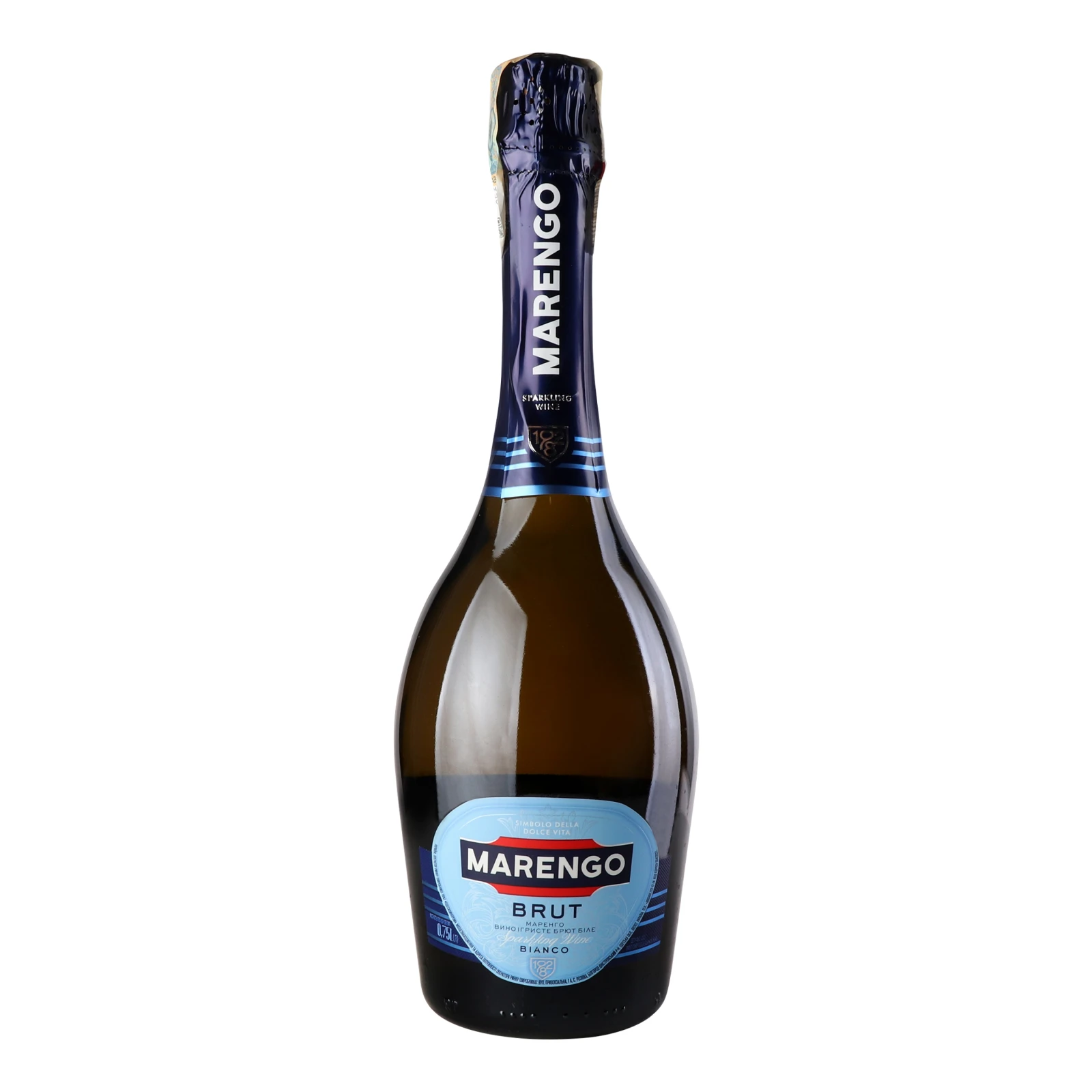 Вино ігристе Marengo Brut біле брют 10-13.5% 0.75л Фото №:1