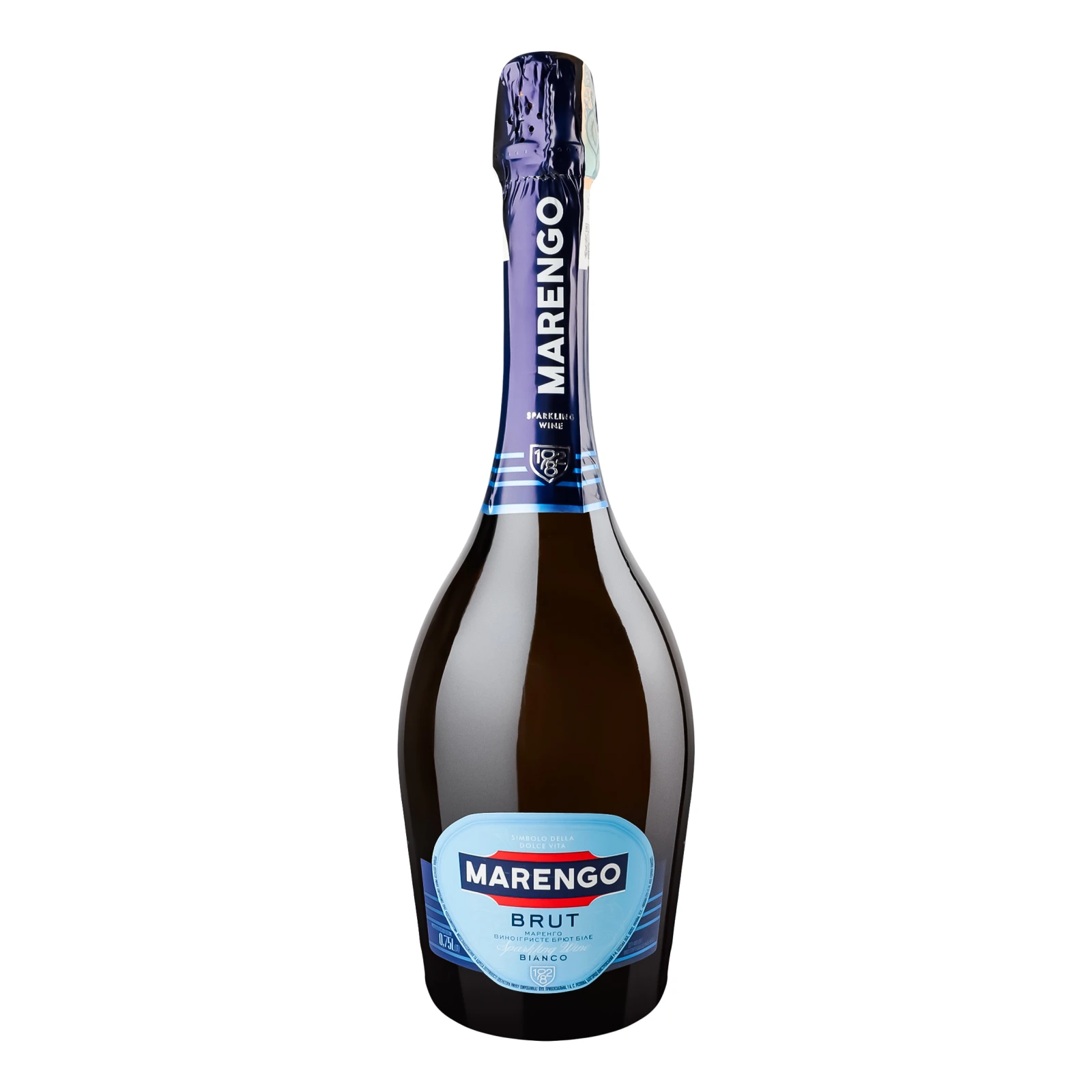 Вино ігристе Marengo Brut біле брют 10-13.5% 0.75л Фото №:1