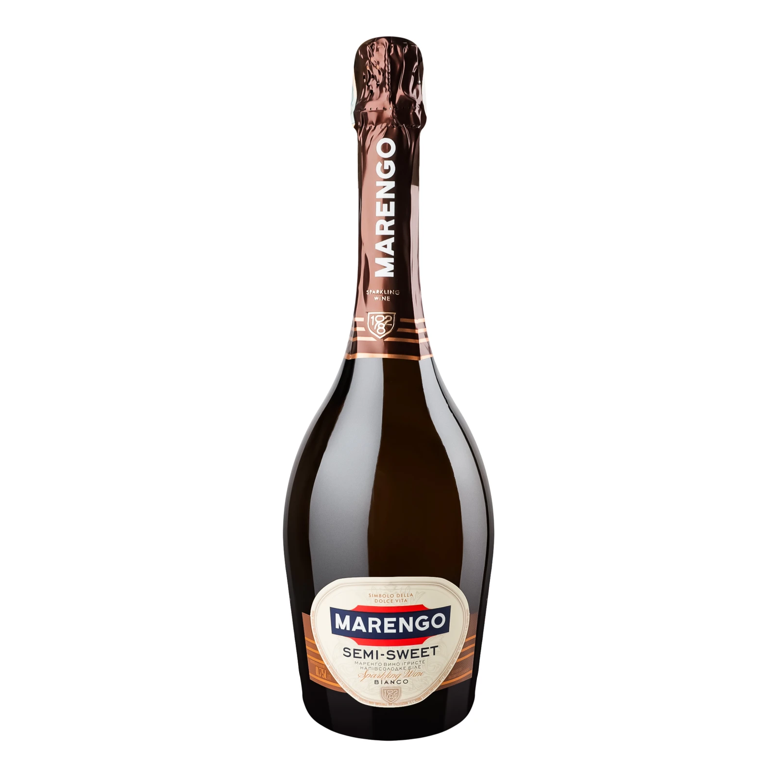 Вино ігристе Marengo Bianco Semi-Sweet біле напівсолодке 10-13.5% 0.75л Фото №:1