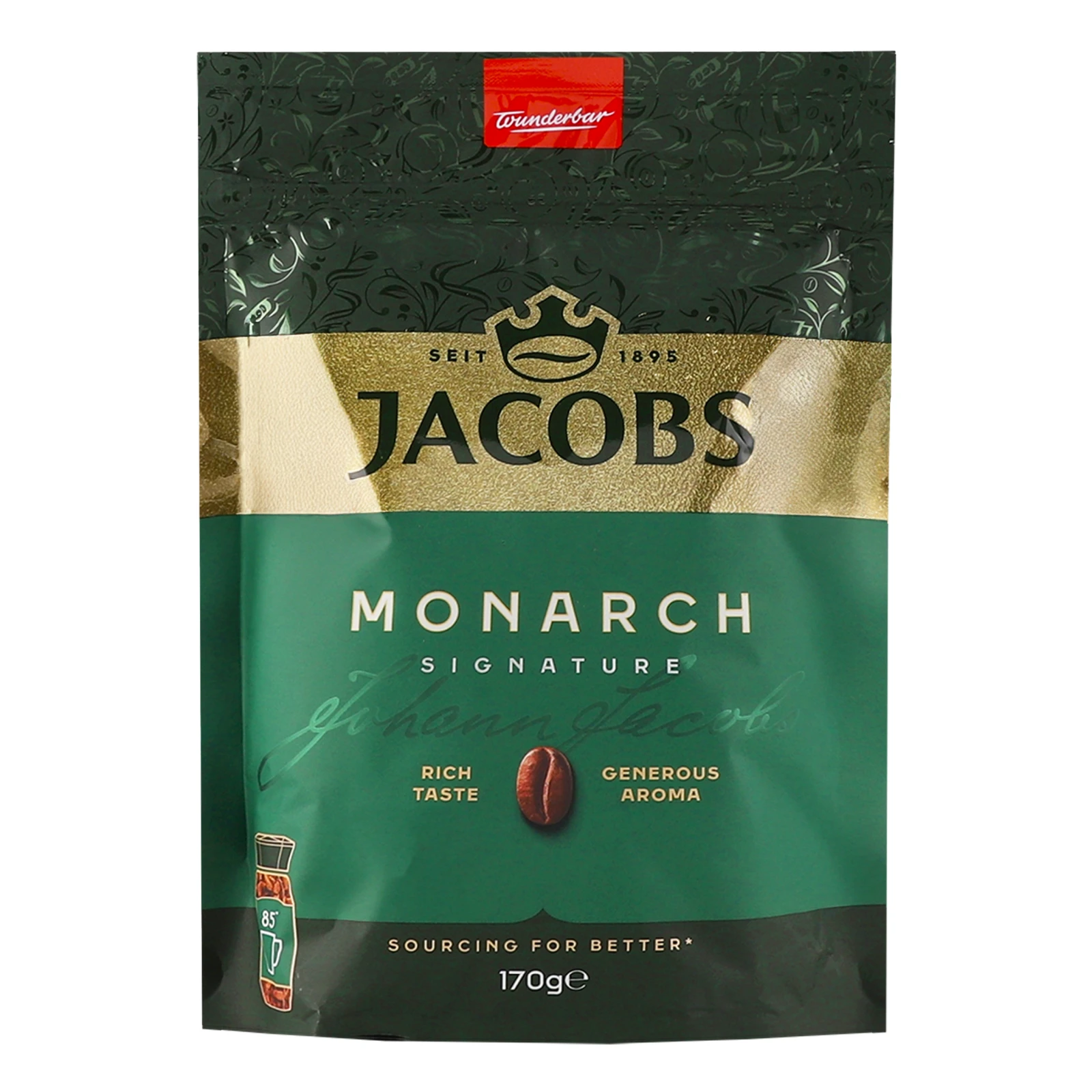 Кава Jacobs Monarch розчинна сублімована 170г Фото №:1