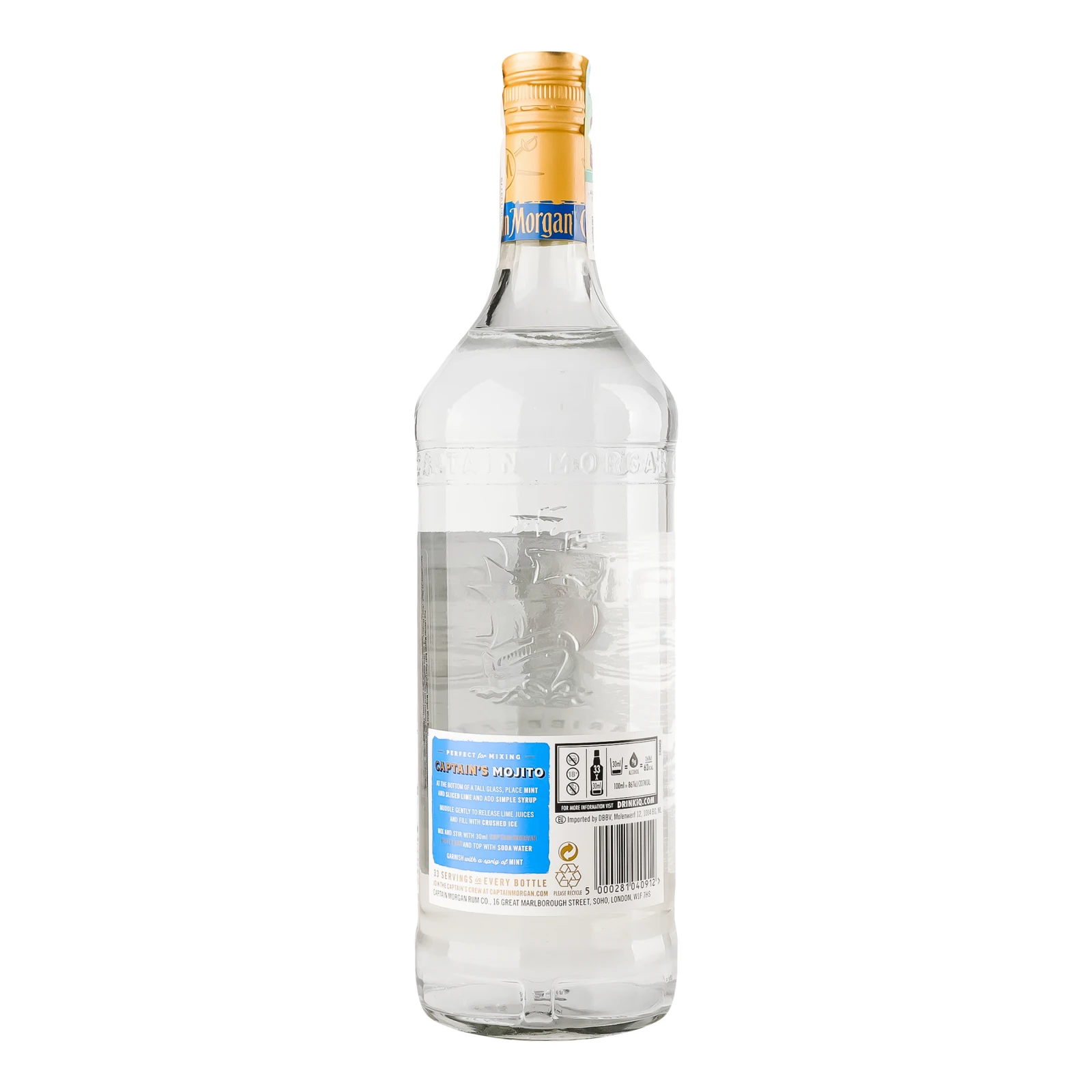 Ром Captain Morgan White 37.5% 1л фото 2