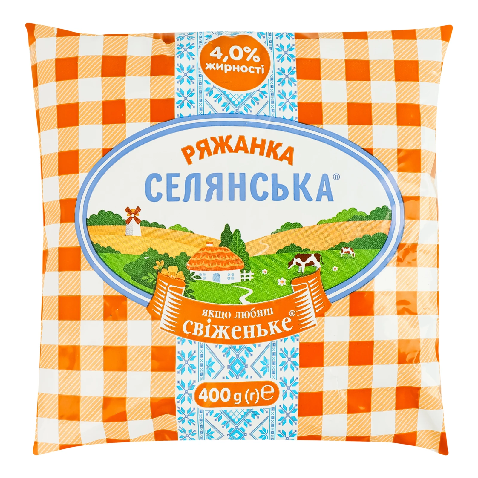 Ряжанка Селянська 4% 400г