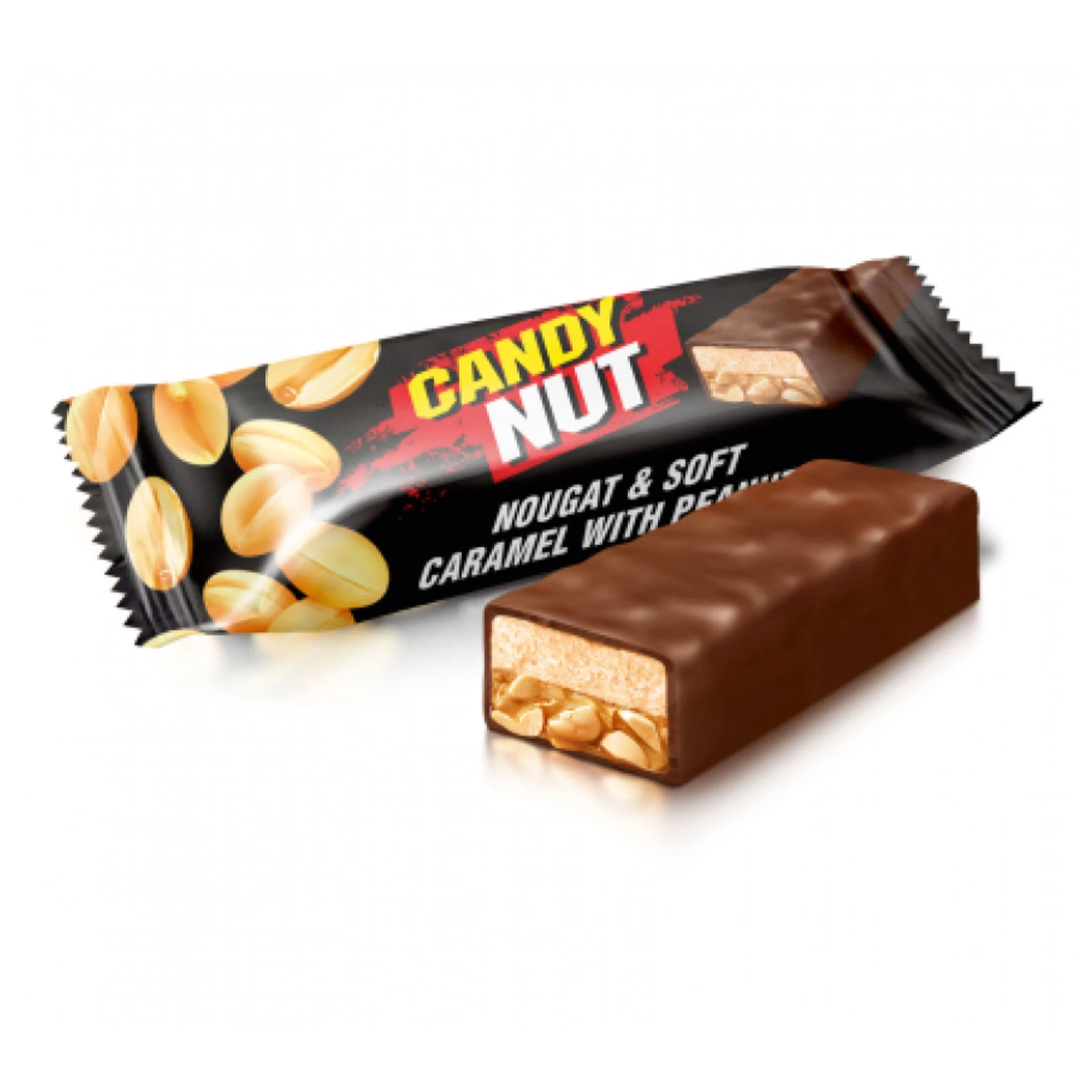 Цукерки Roshen Candy nut нуга і карамель з арахісом