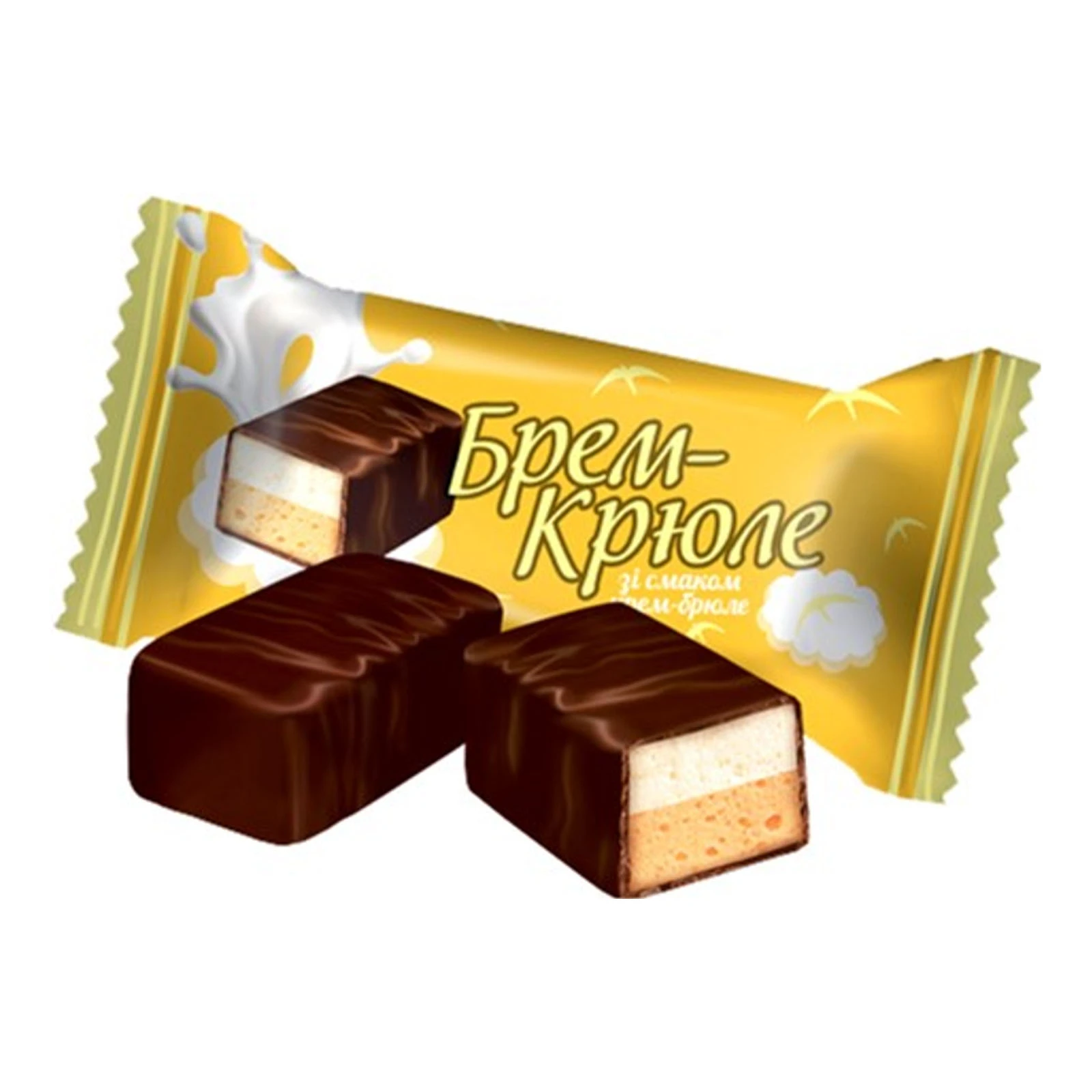 Цукерки Lukas Брем-крюле глазуровані зі збивним корпусом зі смаком крем-брюле Фото №:1