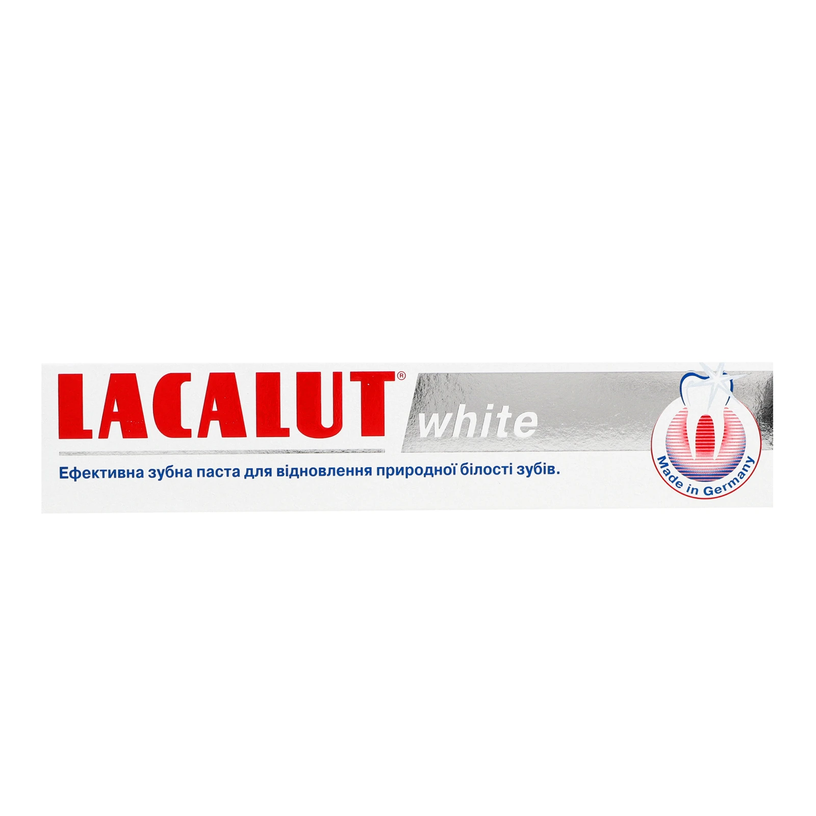 Паста зубна Lacalut White 75мл Фото навігації №:1