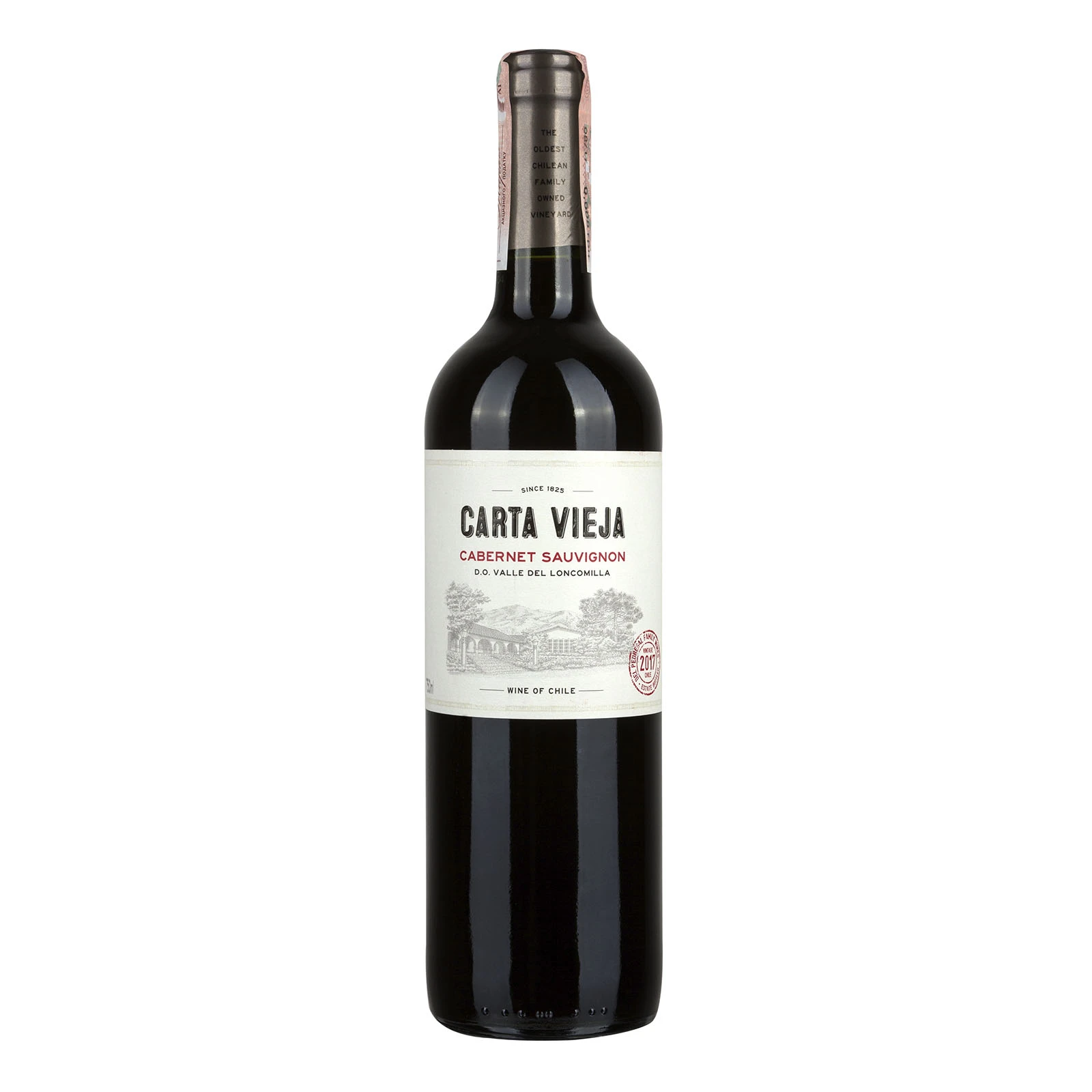 Вино Carta Vieja Cabernet Sauvignon червоне сухе 13% 0.75л Фото №:1