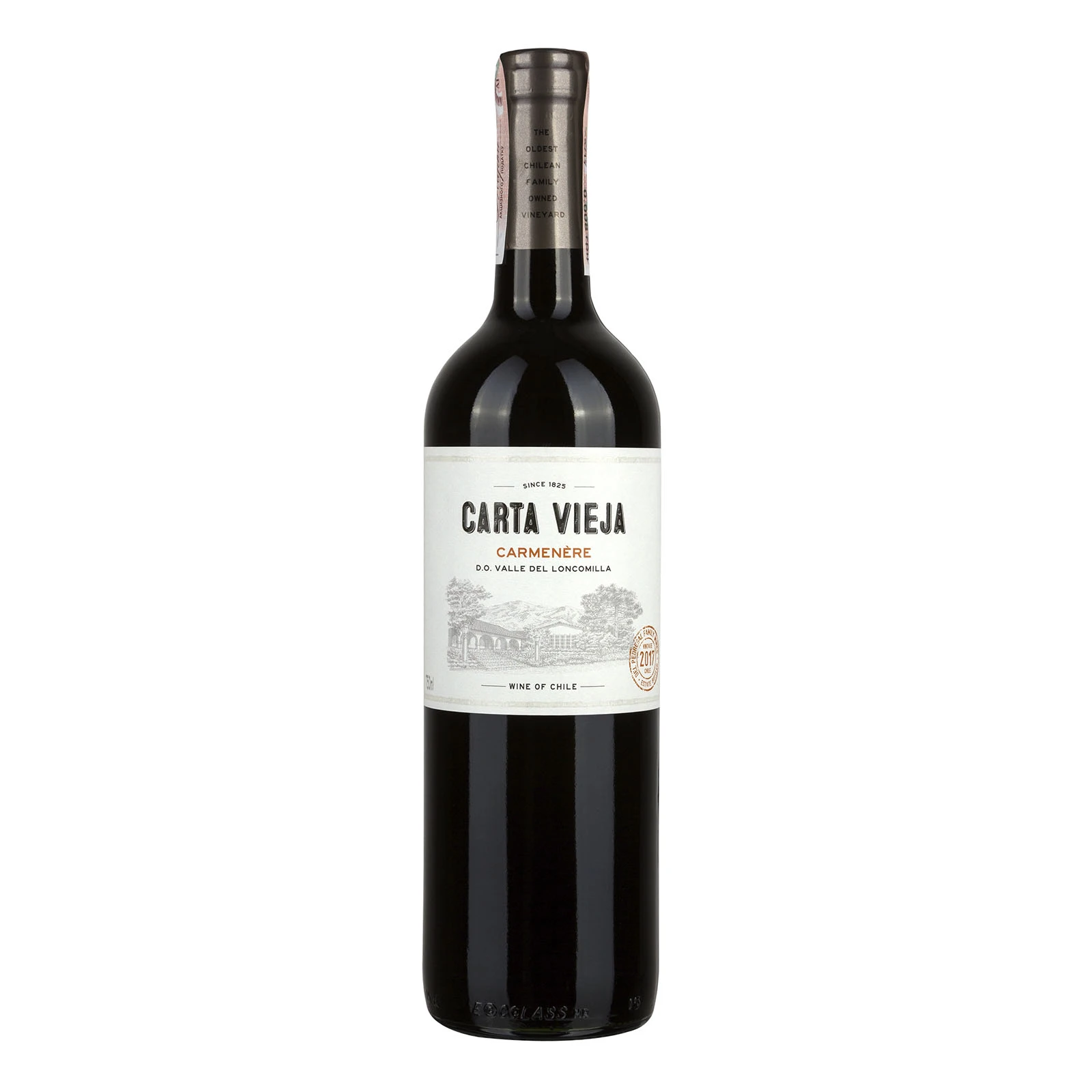 Вино Carta Vieja Carmenere червоне сухе 13% 0.75л Фото навігації №:1
